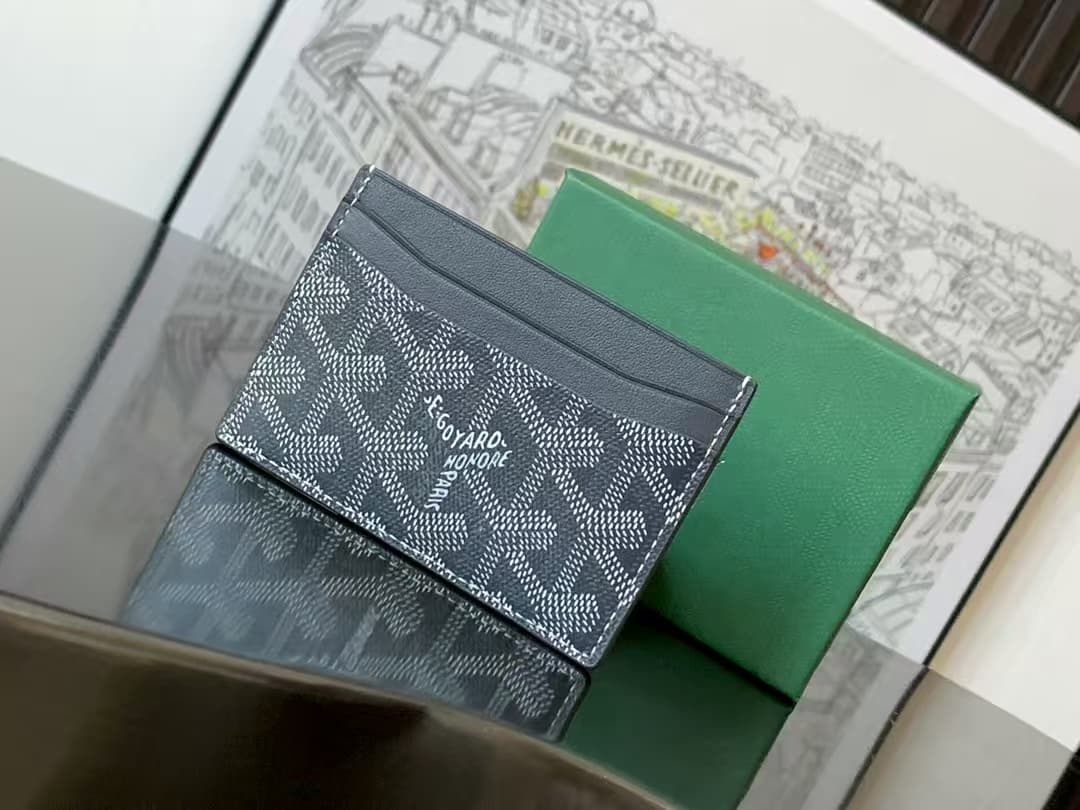 Goyard Saint Sulpice Card Wallet Grey High