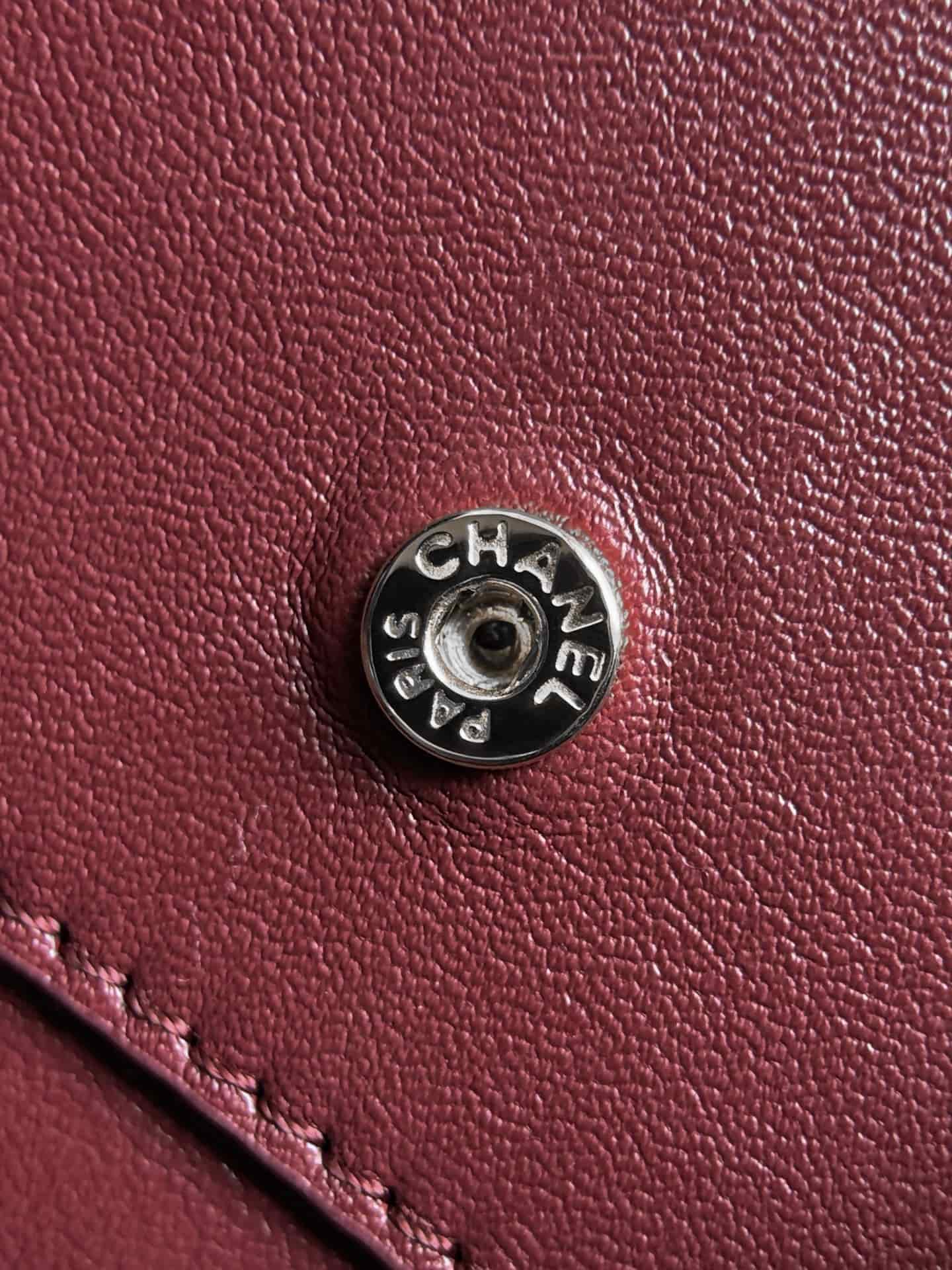 CHANEL Mini flap bag Grained Calfskin&Silver-tone metal Beige AS6573 A