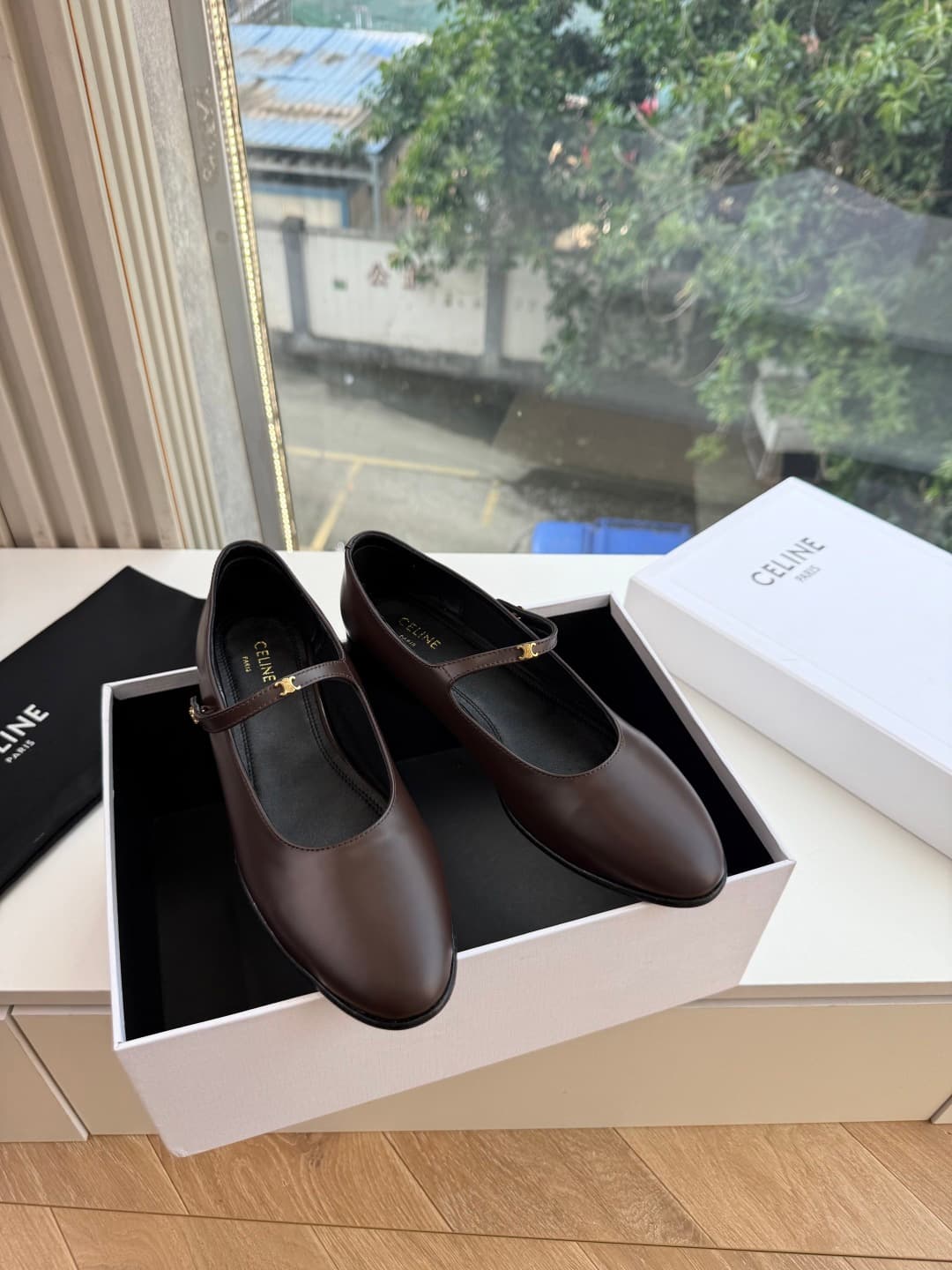 Celine Mary Jane Flat Shoes Women