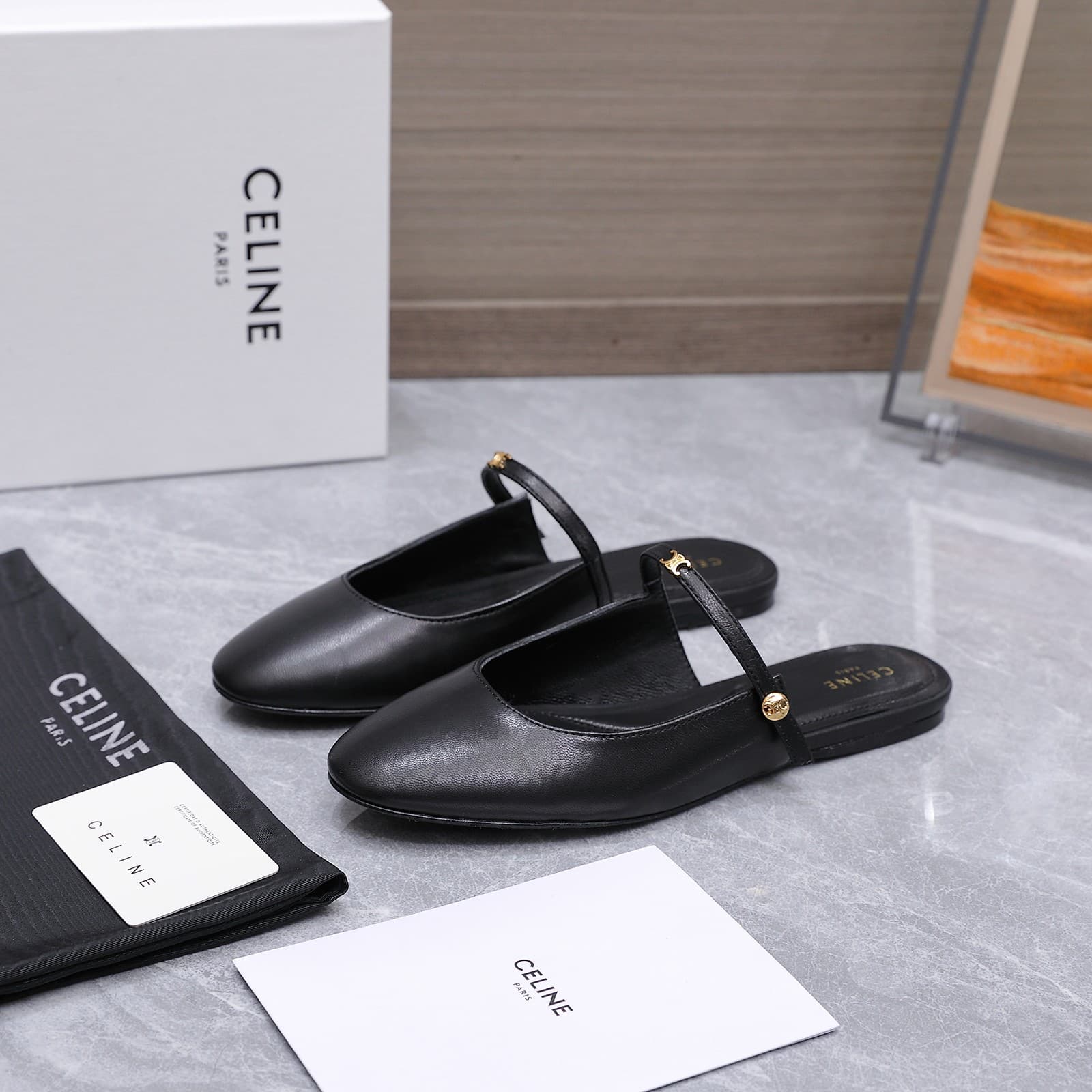 Celine Macaron Mules Women