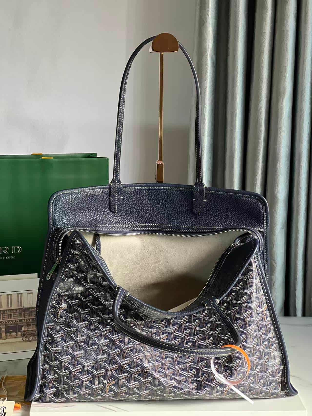 Goyard Hardy PM tote bag Navy blue High
