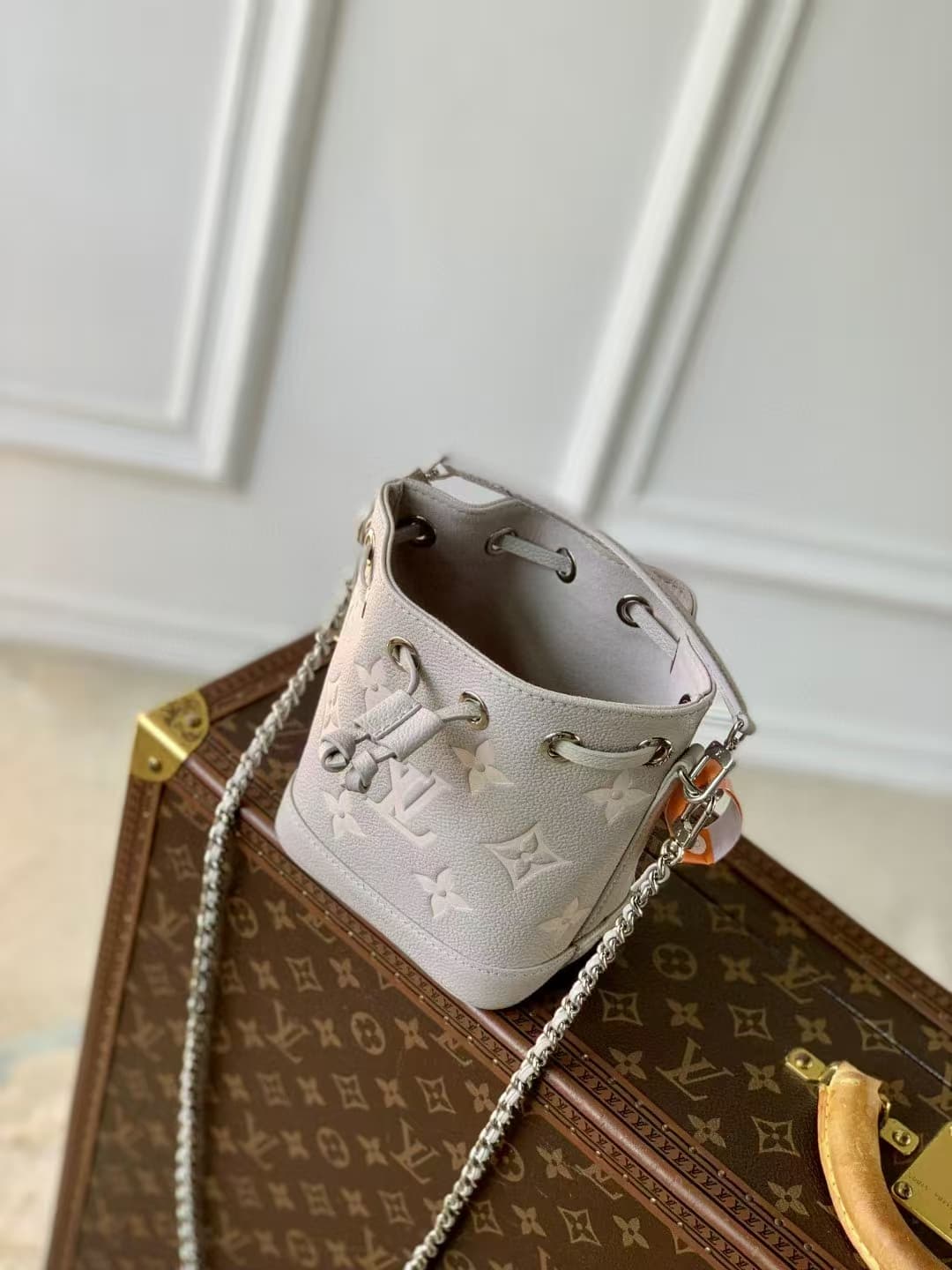 Louis Vuitton Nano Noé Embossed grained cowhide leather M46291 High