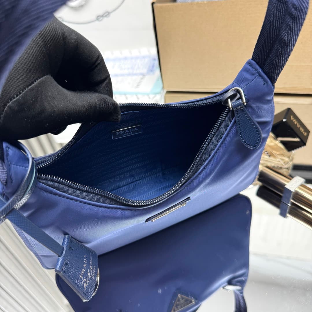 Prada Re-Nylon Re-Edition 2000 mini-bag Royal Blue Recycled Polyamide 1NE515 High