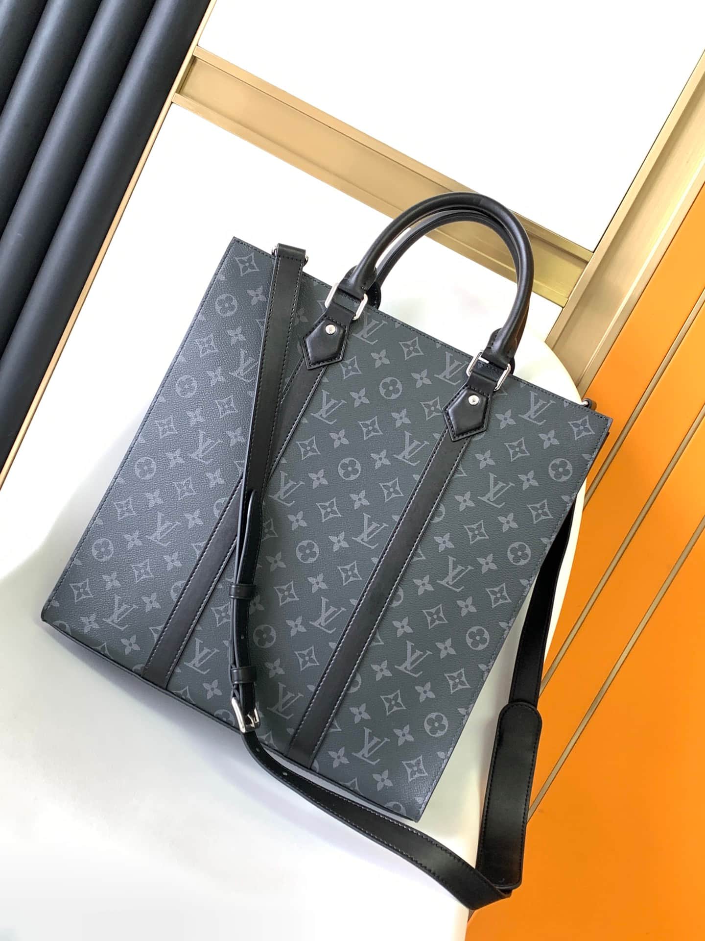Louis Vuitton Sac Plat Monogram Eclipse coated canvas M46452 High