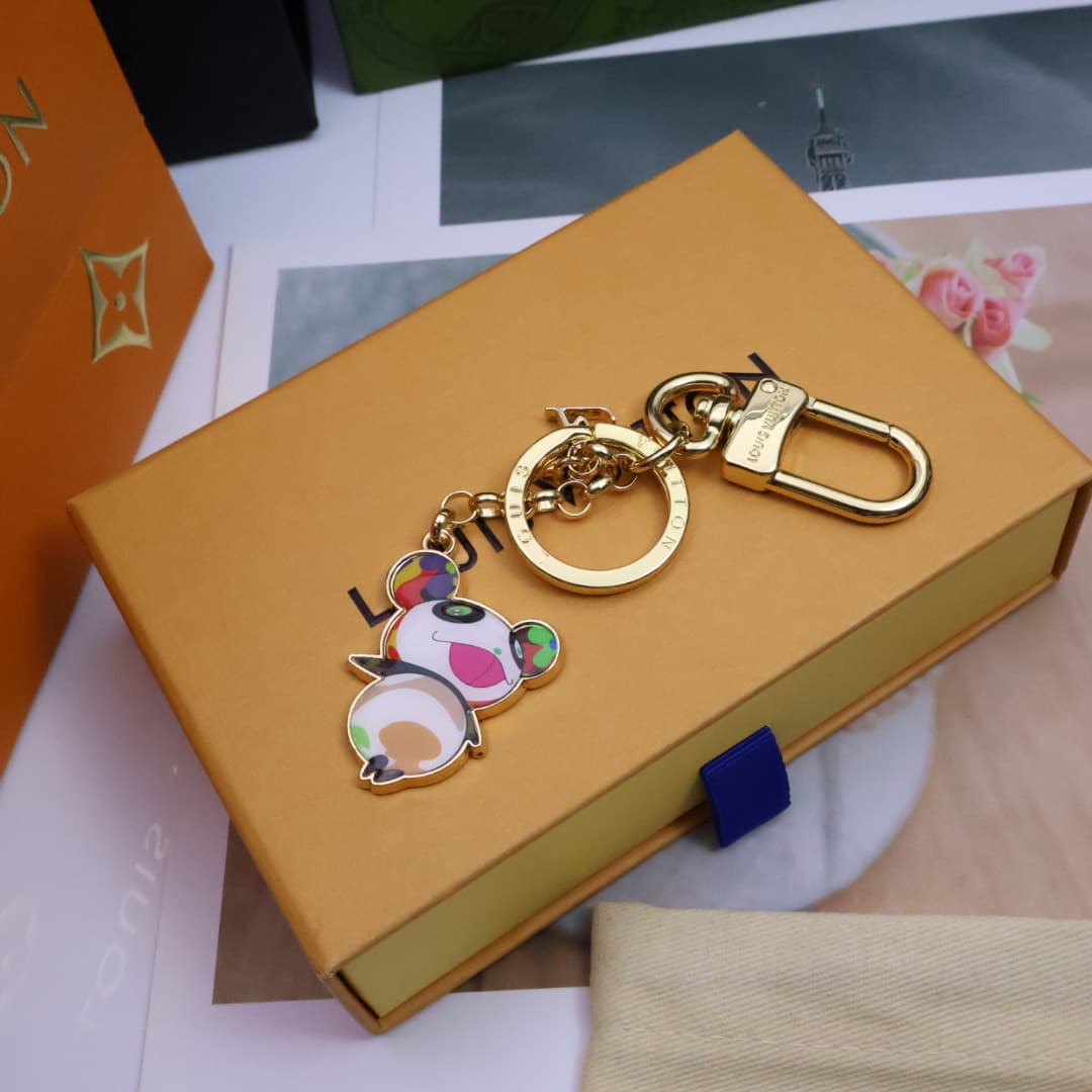 LV x Murakami Superflat Panda Key Holder M02467