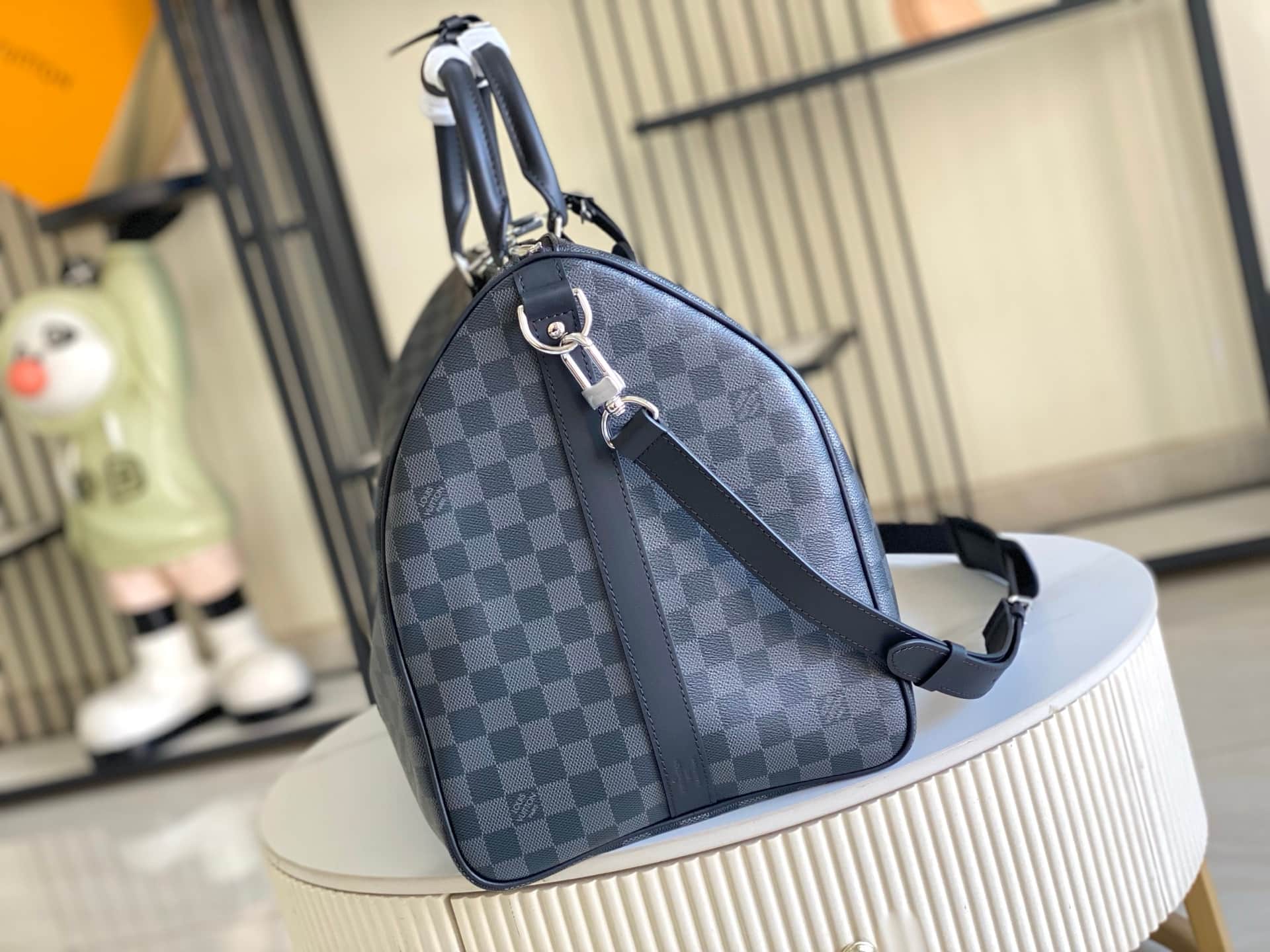 Louis Vuitton Keepall Bandoulière 55 Damier Graphite Canvas N41413 TOP