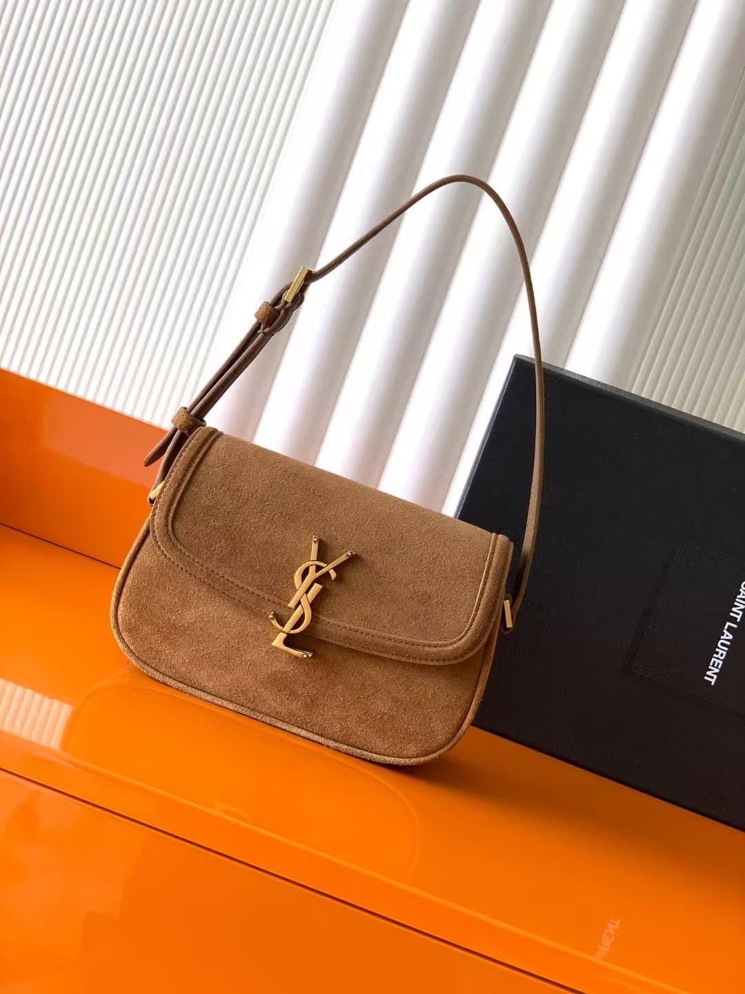 SAINT LAURENT SOLFERINO MINI IN SUEDE High