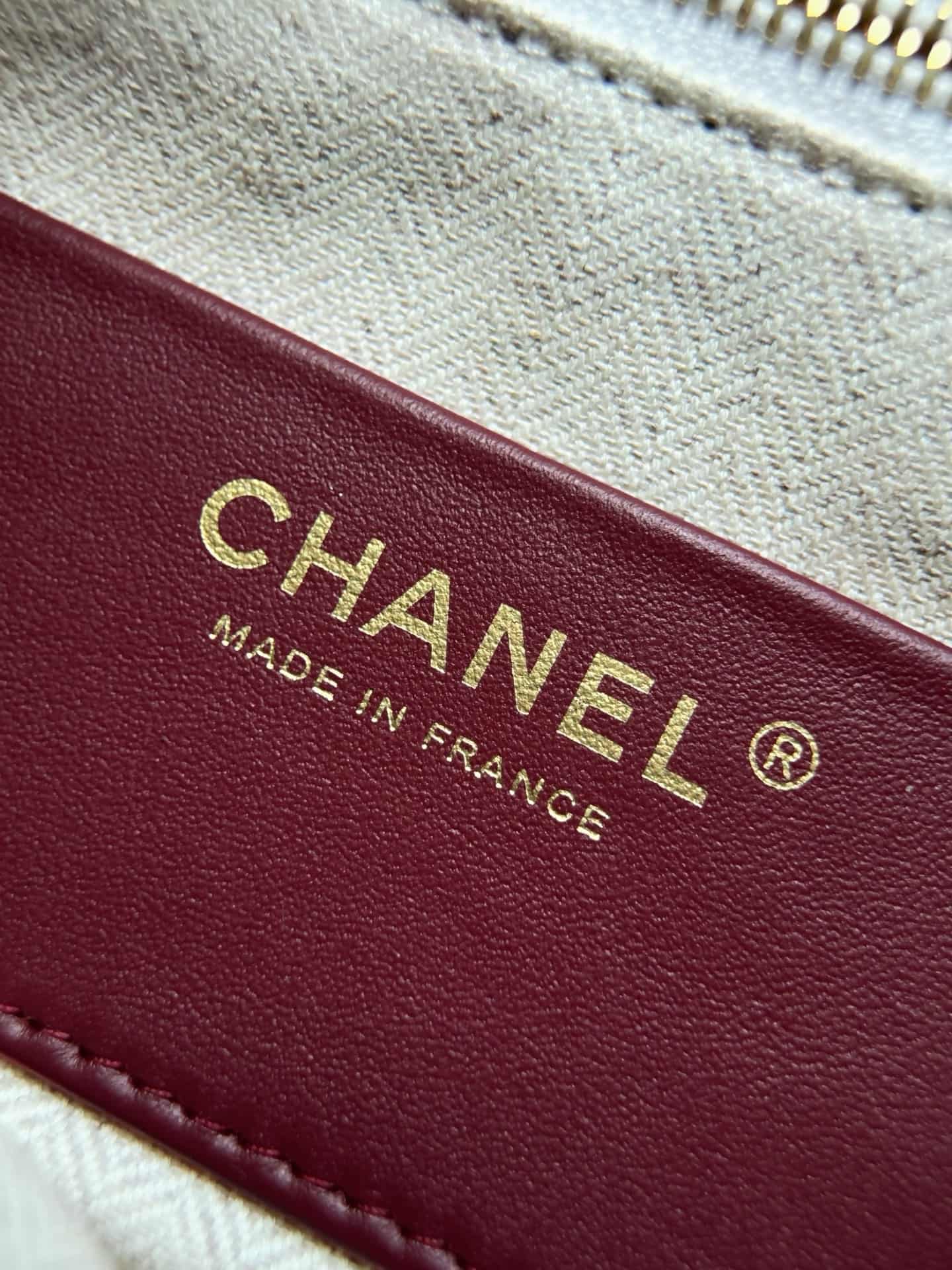 Chanel Maxi Camera Case Suede Calfskin & Gold Metal Black AS6443 A