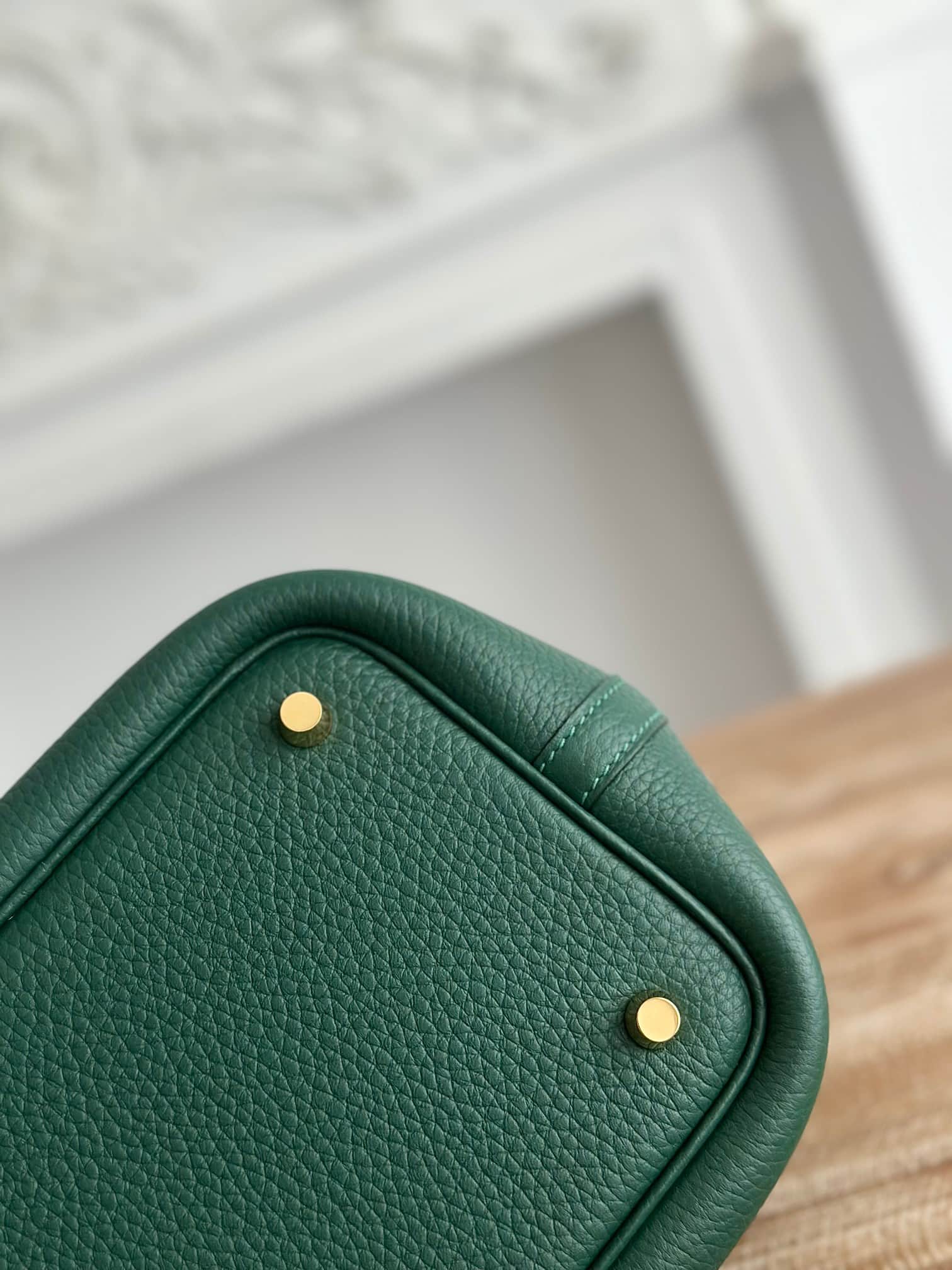 Hermès Picotin Lock 18 Bucket Bag TC Leather Silver/Gold Metal Malachite Wax High