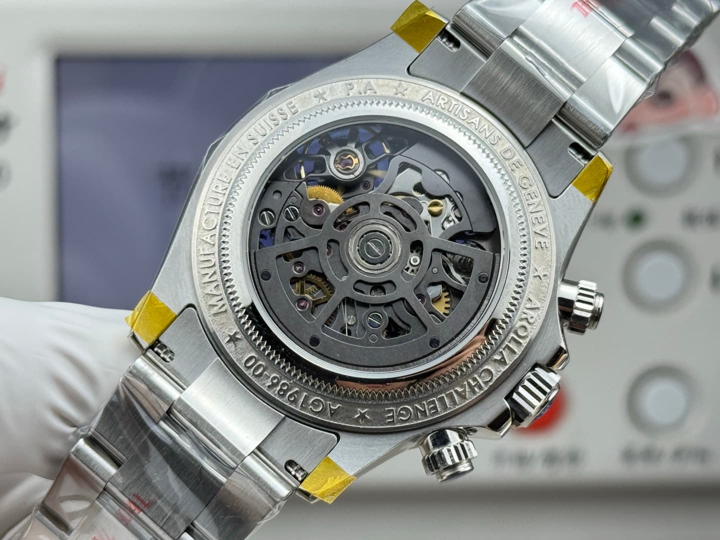 Rolex Daytona Watch with Sapphire Bezel and Obsidian Dial TOP