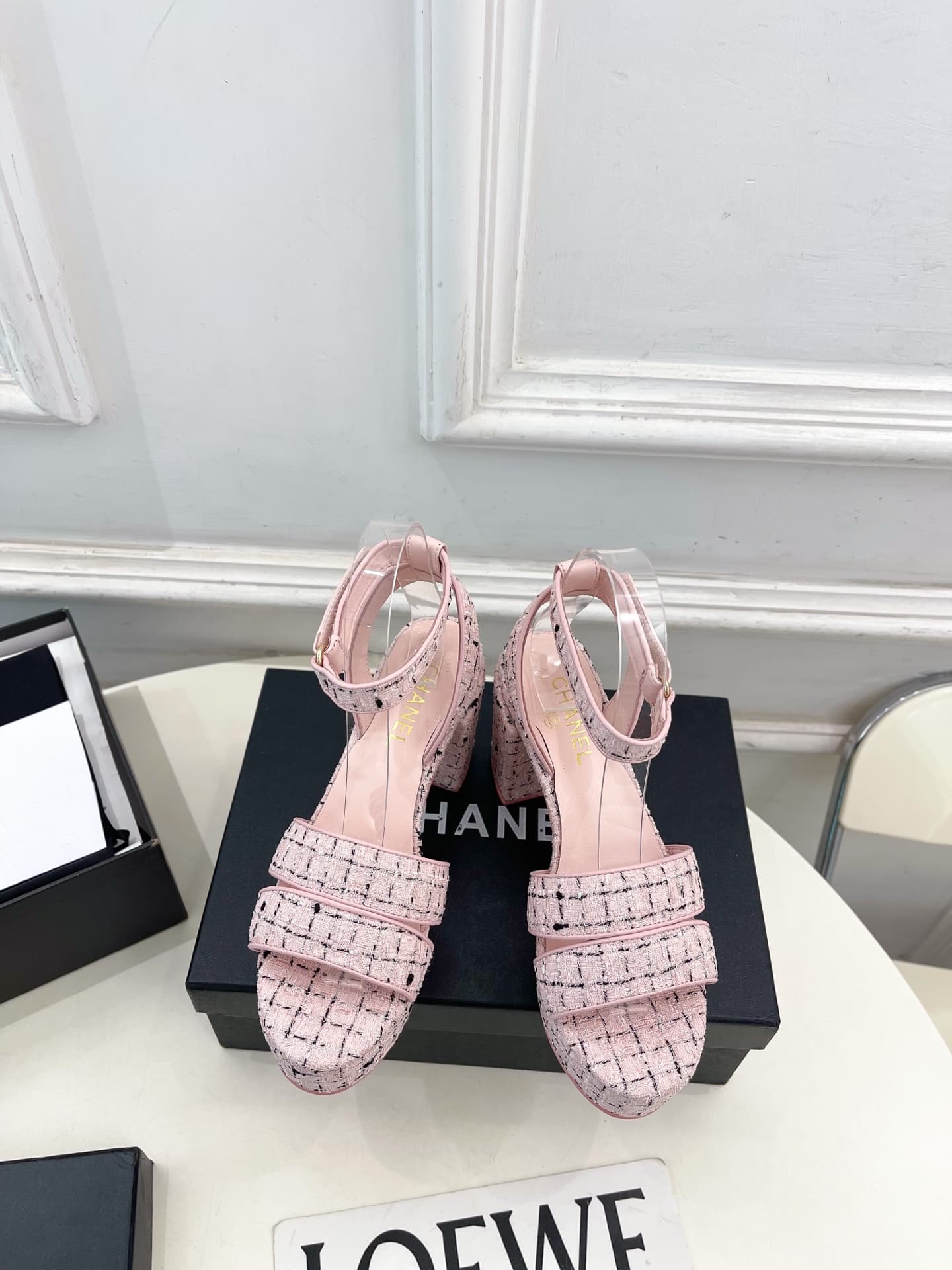 Chanel platform sandals women