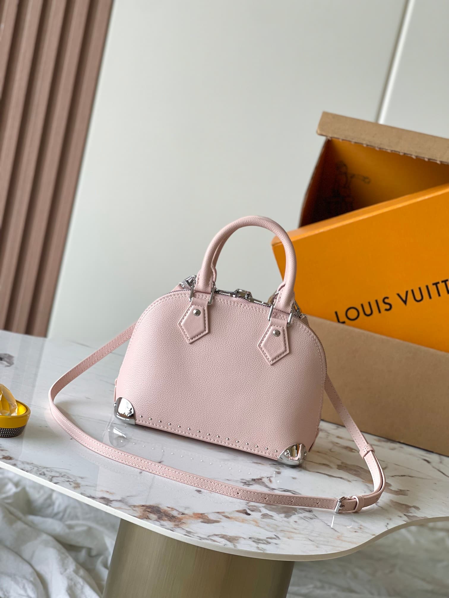 Louis Vuitton Alma Trunk BB Petal Pink Calfskin leather M2A301 TOP