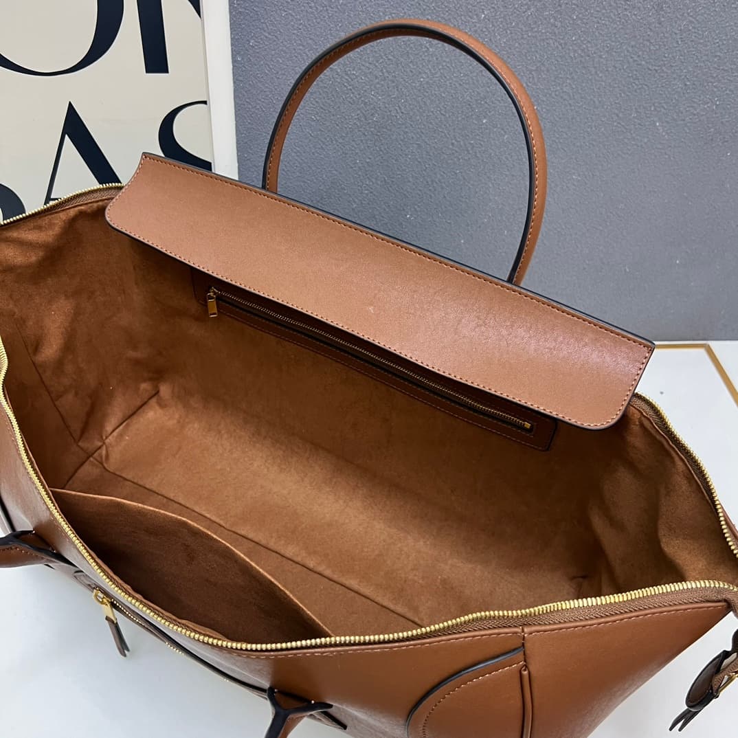 Celine BIG SMILE LUGGAGE IN Natural Supple Calfskin GOLDEN TAN High