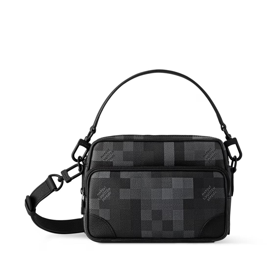 Louis Vuitton Nil Messenger Black Damoflage Black coated canvas M14988 TOP