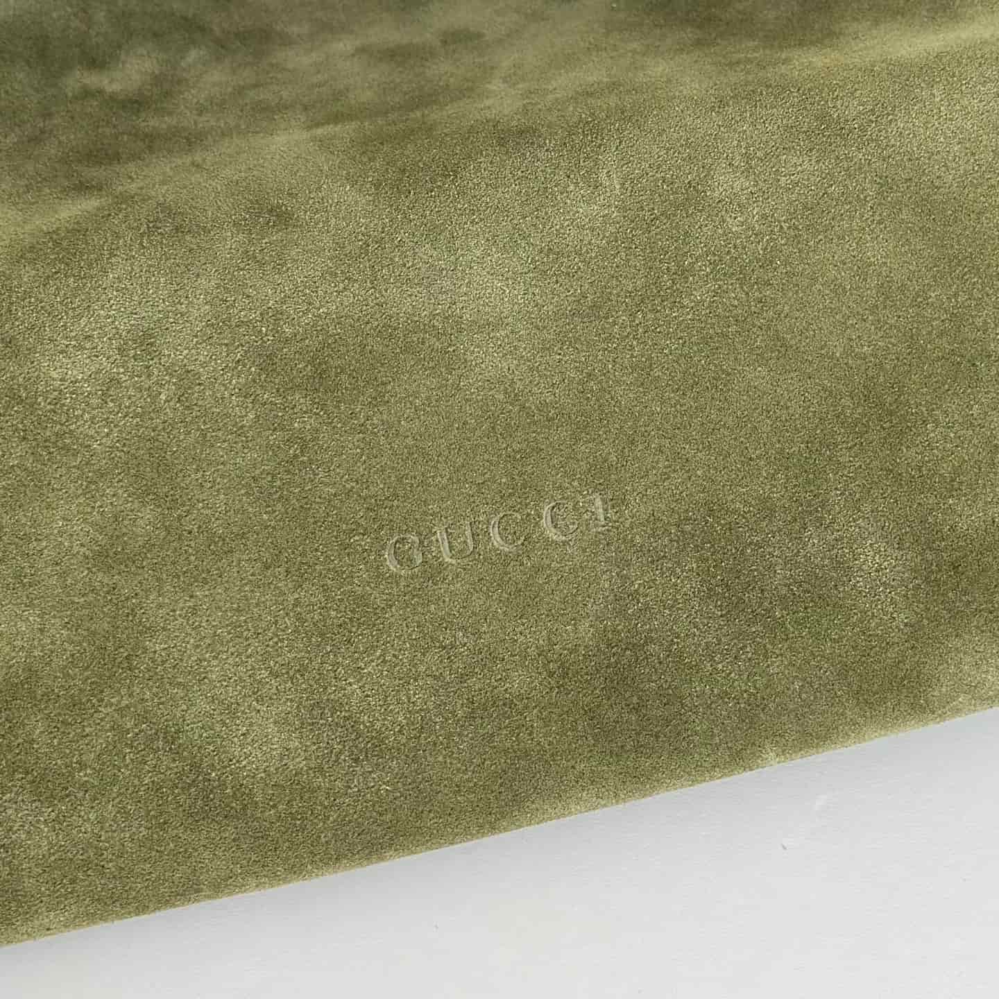 Gucci Beatrix medium tote bag 850926 Green Suede High