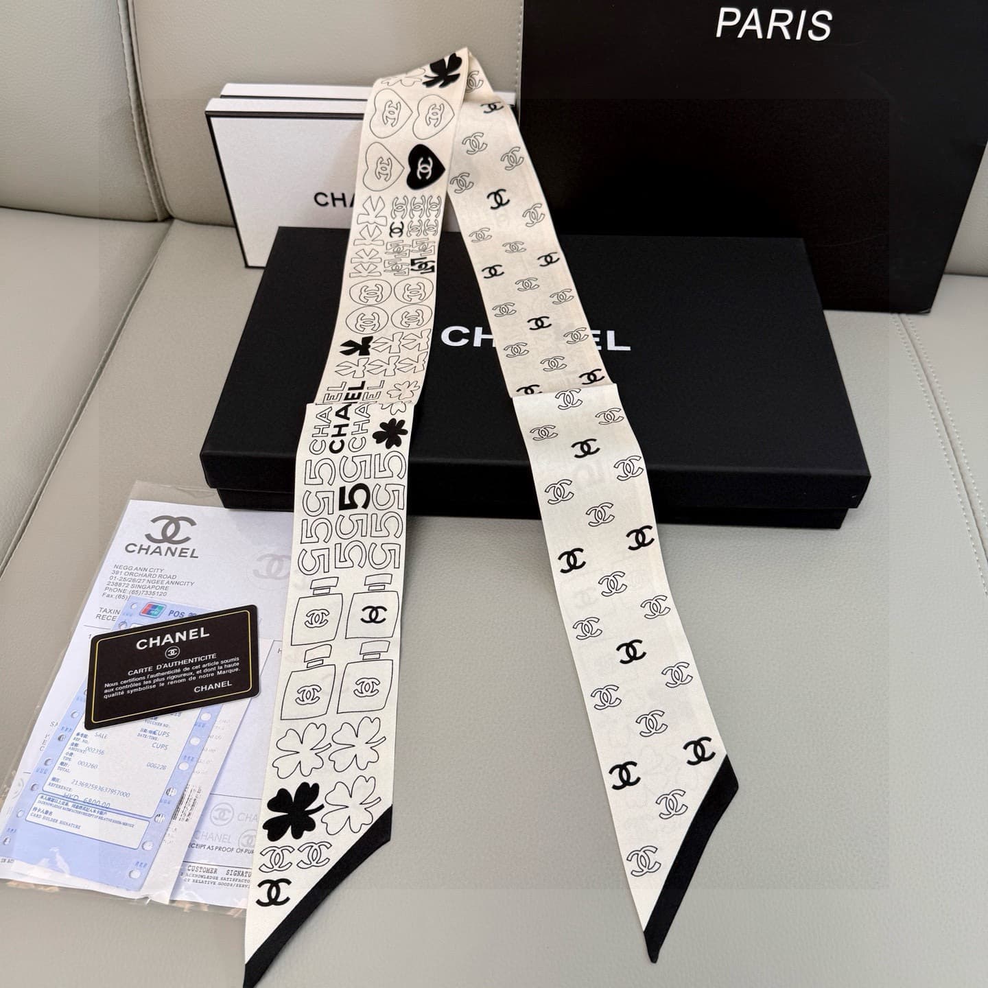Chanel Silk CC Slim Bandeau