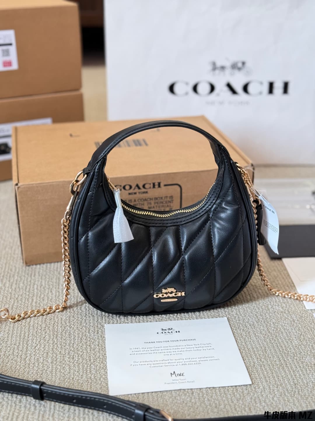 Coach Carmen Mini Crossbody Bag With Quilting