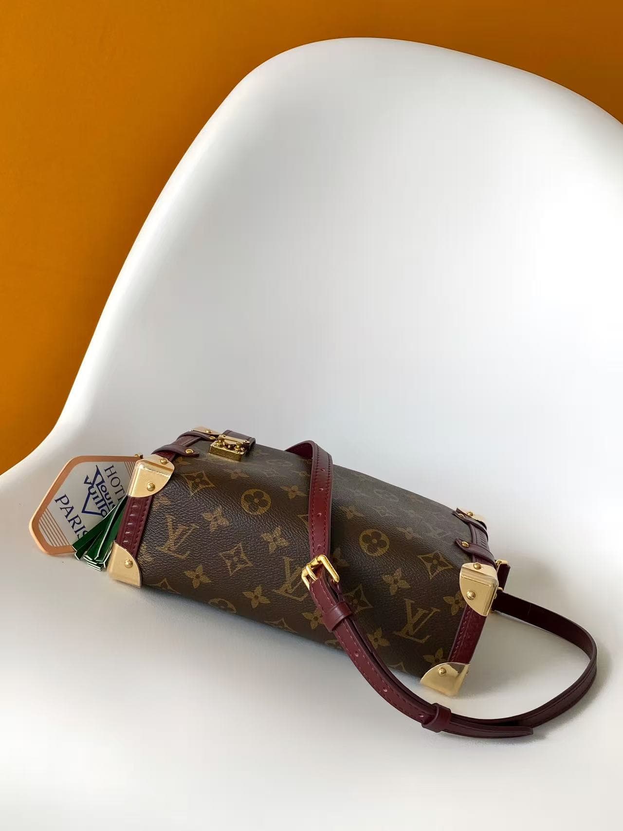 Louis Vuitton Side Trunk MM Monogram Ebene Coated canvas M28569 High