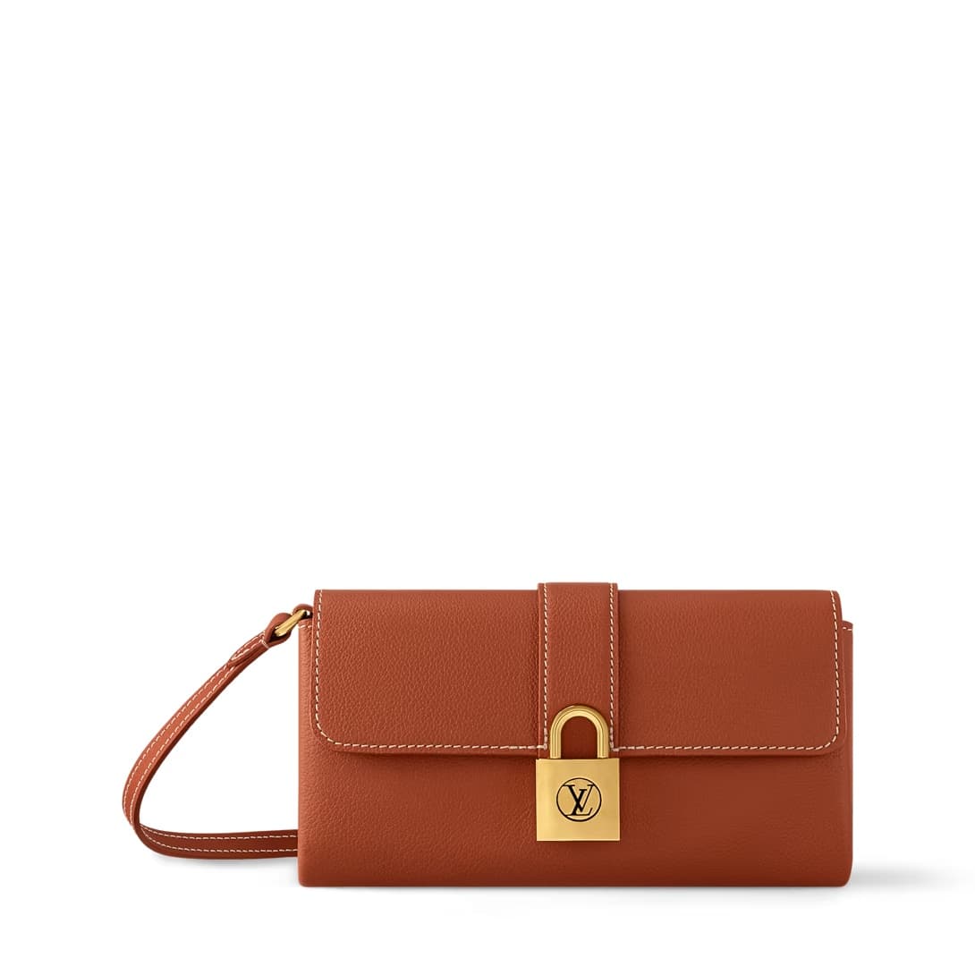 Louis Vuitton Wallet On Chain Low Key Cognac Brown Calfskin leather M12147 TOP