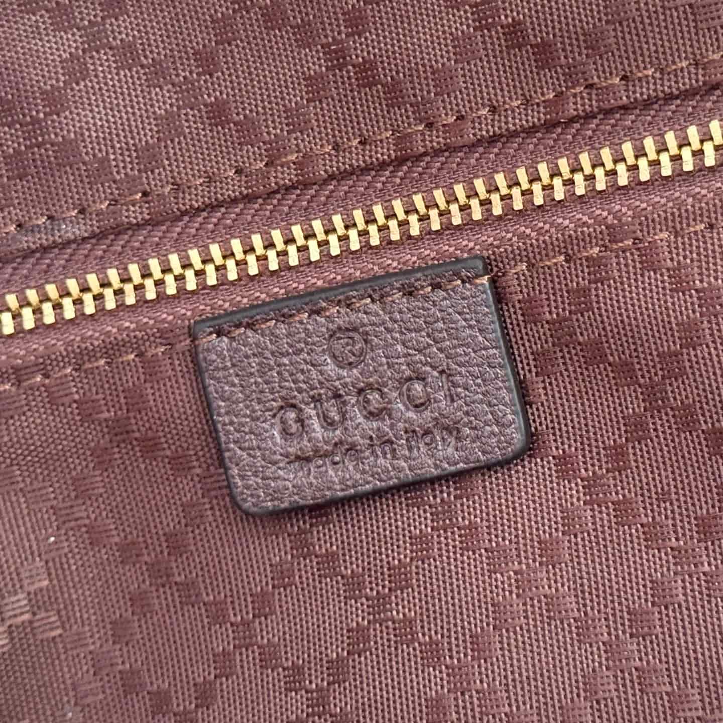 Gucci GG medium tote bag Sand and dark brown GG canvas ‎875929 High