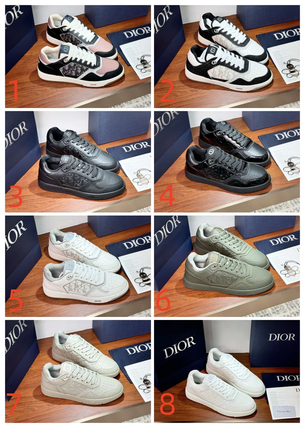 Dior B27 Uptown Low-Top Sneaker Shoes Men Women