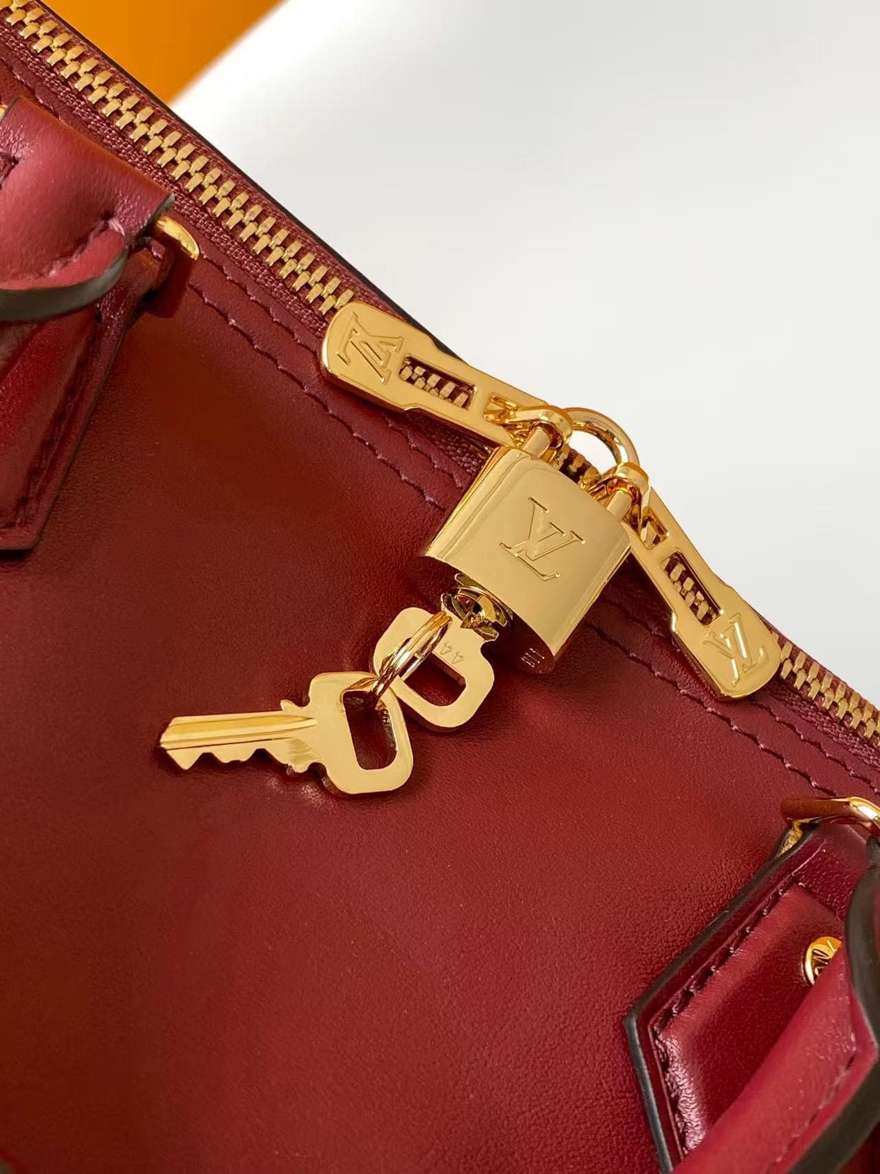 Louis Vuitton Speedy Soft 30 Plum Calfskin leather M25766 High