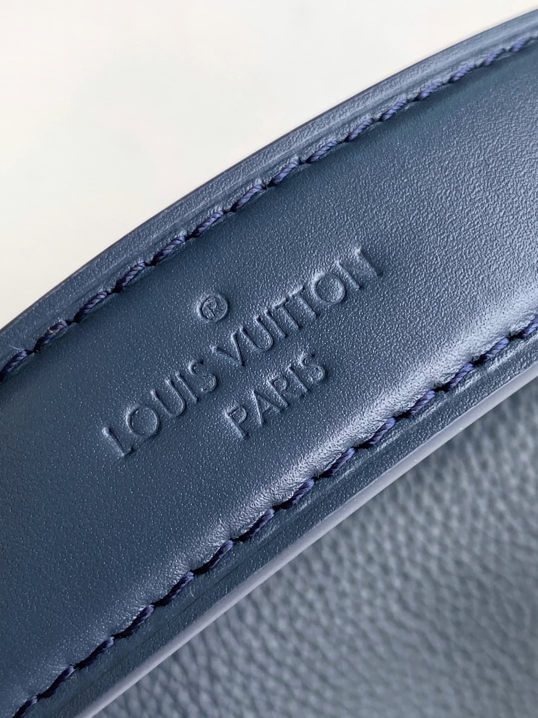 Louis Vuitton Side Trunk MM Navy Calfskin leather M15226 High