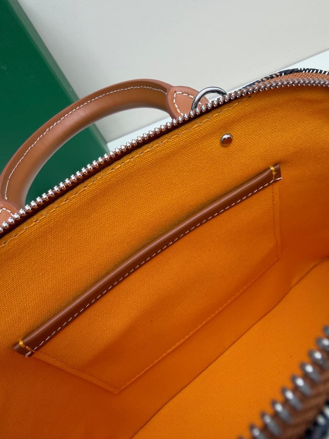Goyard Vendôme mini bag in Goyardine coated canvas brown high