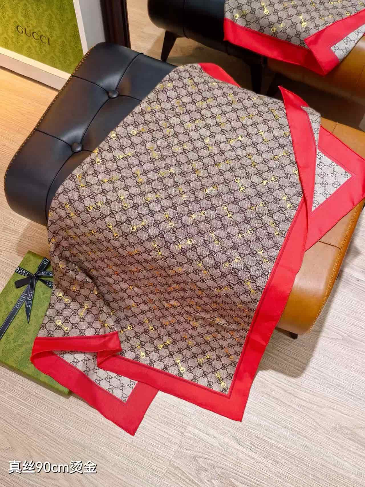 Gucci Silk Square Scarf