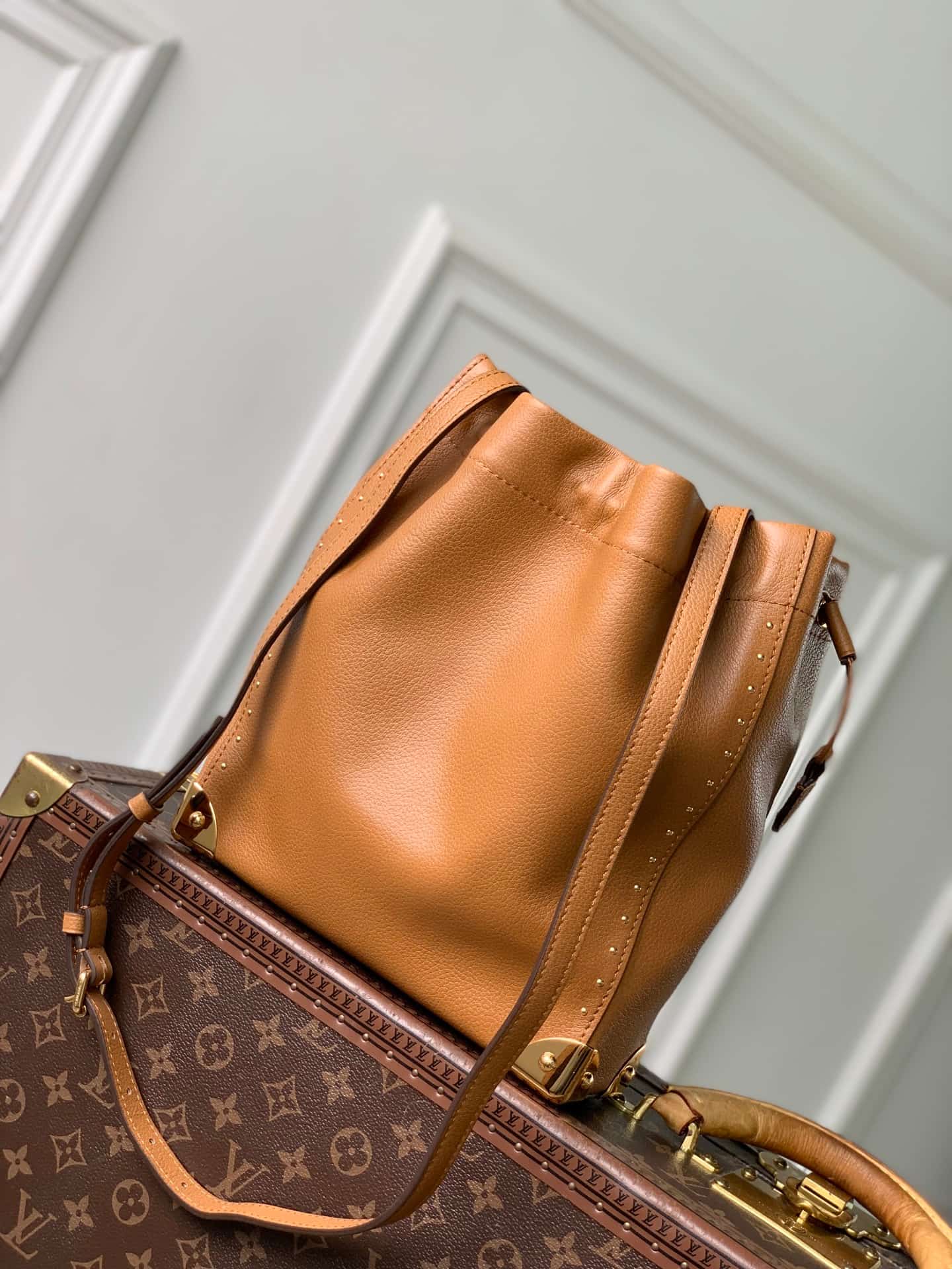 Louis Vuitton Noé Trunk Tan Calfskin leather M29131 High