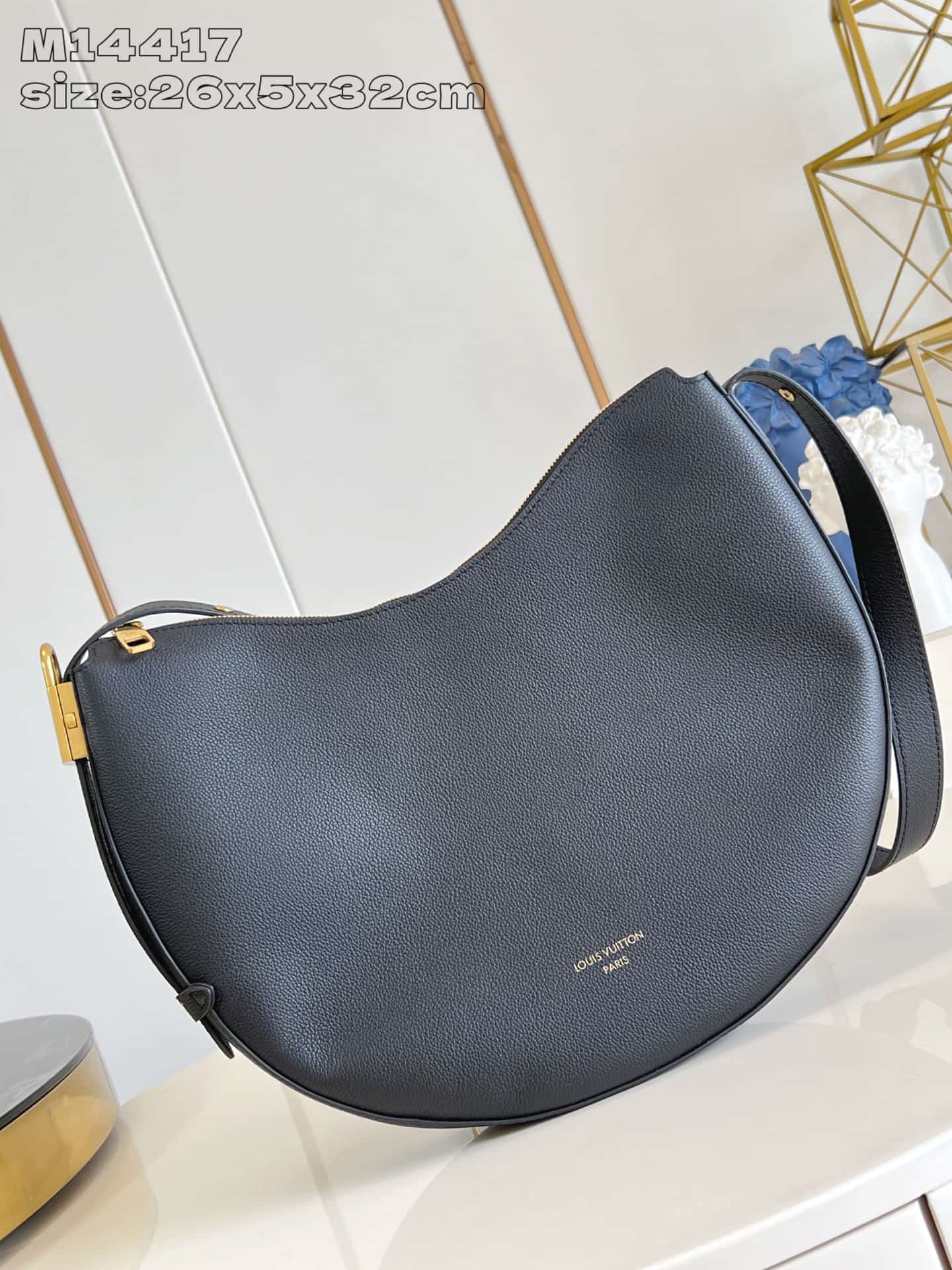 Louis Vuitton Low Key Cookie MM  Calf leather M14417 Black High