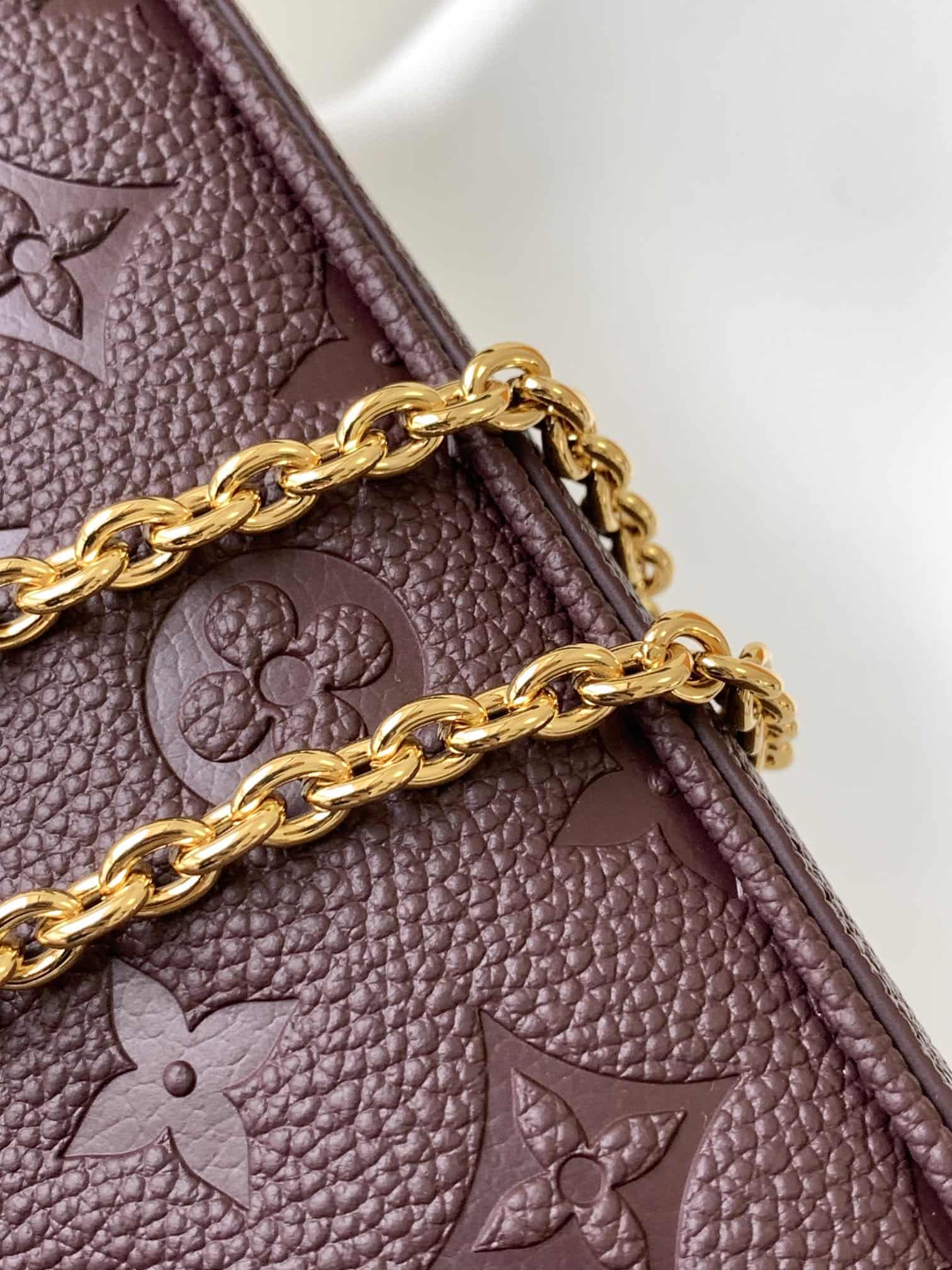 Louis Vuitton EASY POUCH ON STRAP Monogram Empreinte Leather M81862 High