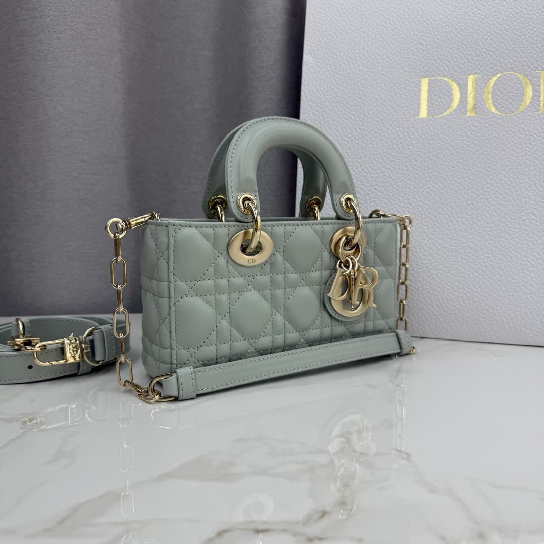 Dior Lady D-Joy Bag Green Cannage Lambskin M0636 High