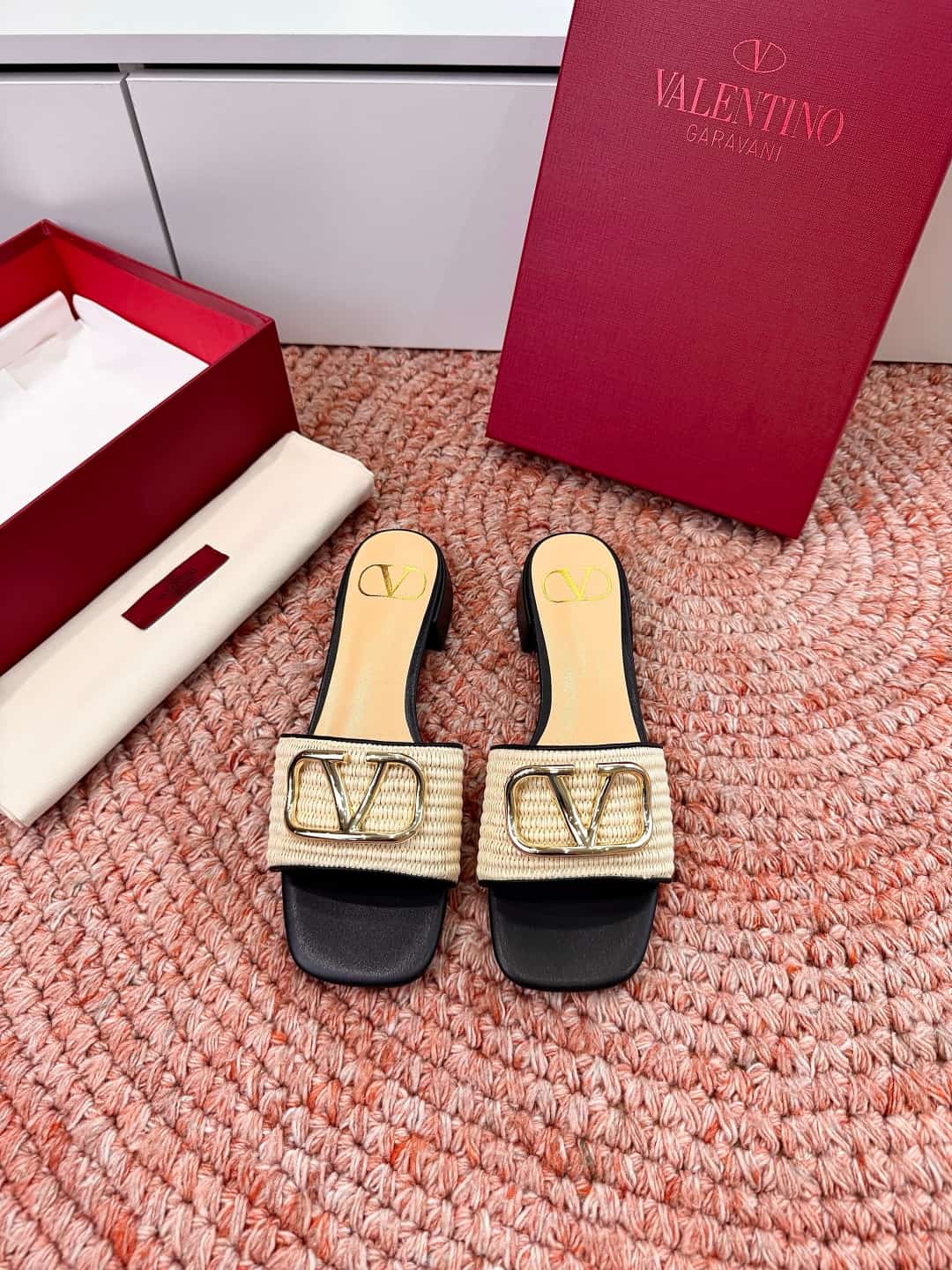 Valentino Garavani VLogo Signature Slide Sandals Women