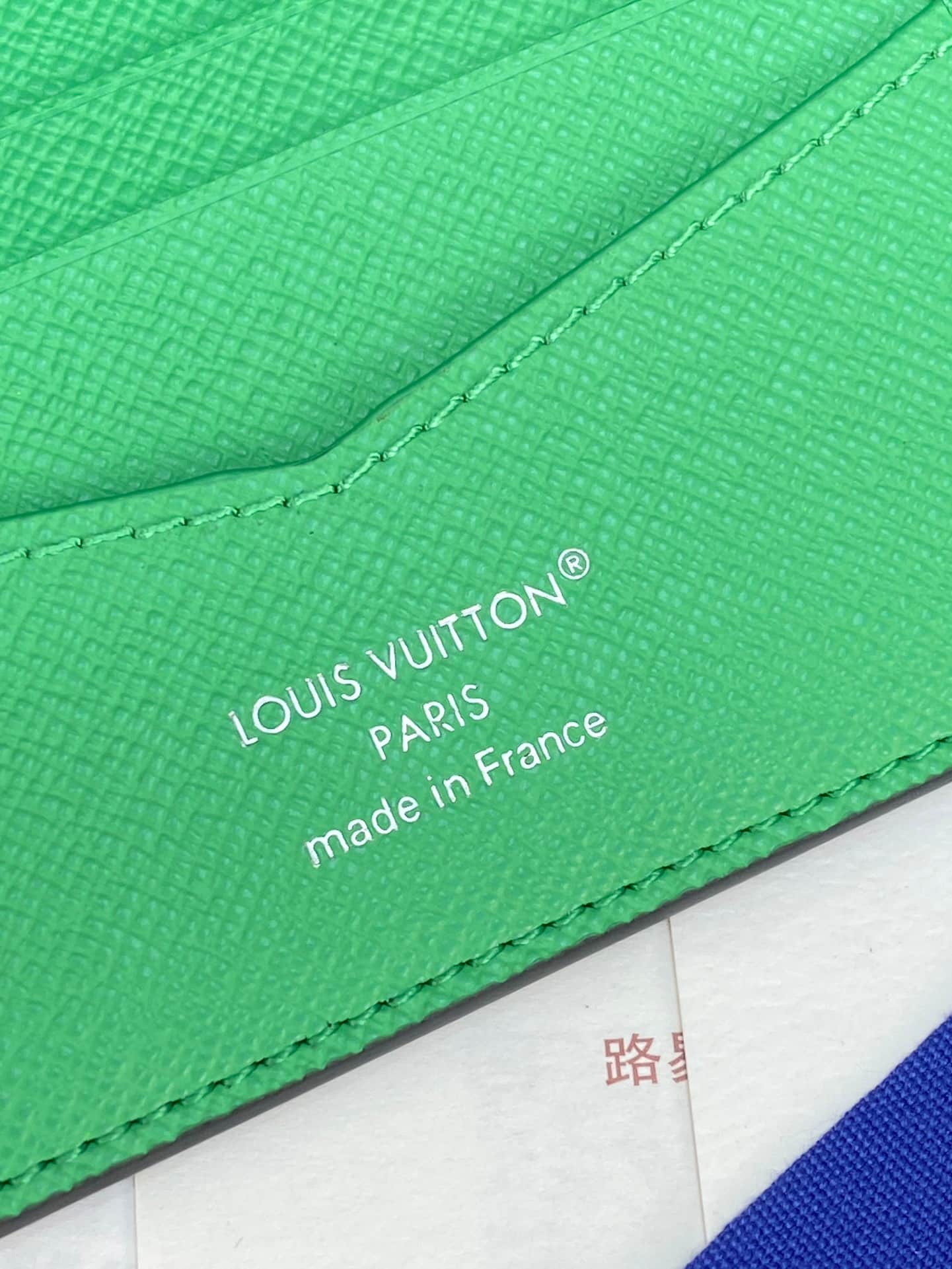 Louis Vuitton Slender Wallet Monogram Eclipse coated canvas M25849 Bamboo Green High