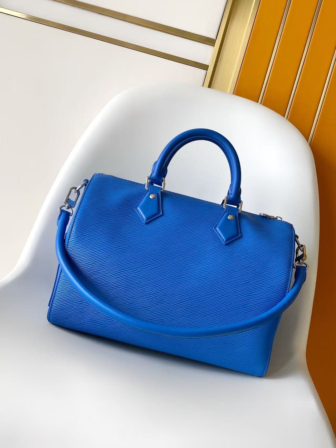 Louis Vuitton Speedy Soft 30 Ocean Blue Cowhide leather M29096 High