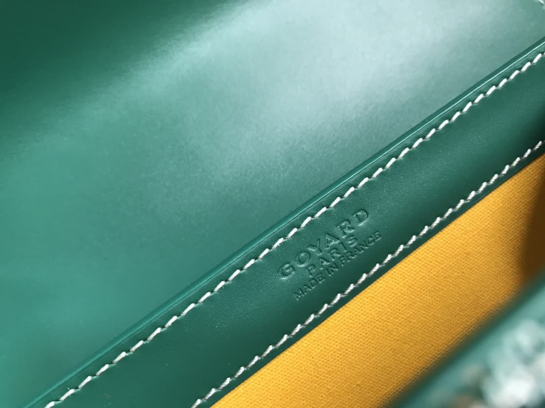 Saïgon PM Bag Goyardine Canvas & Clamecy Cowhide Green High