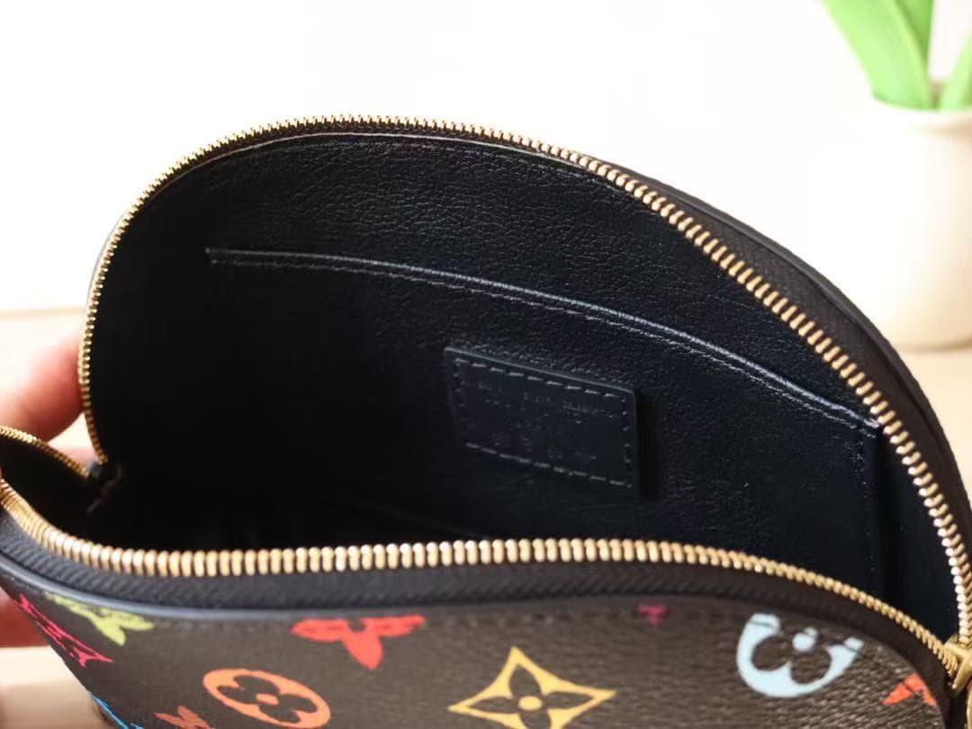 Louis Vuitton COSMETIC POUCH PM x Murakami M13744 Black High
