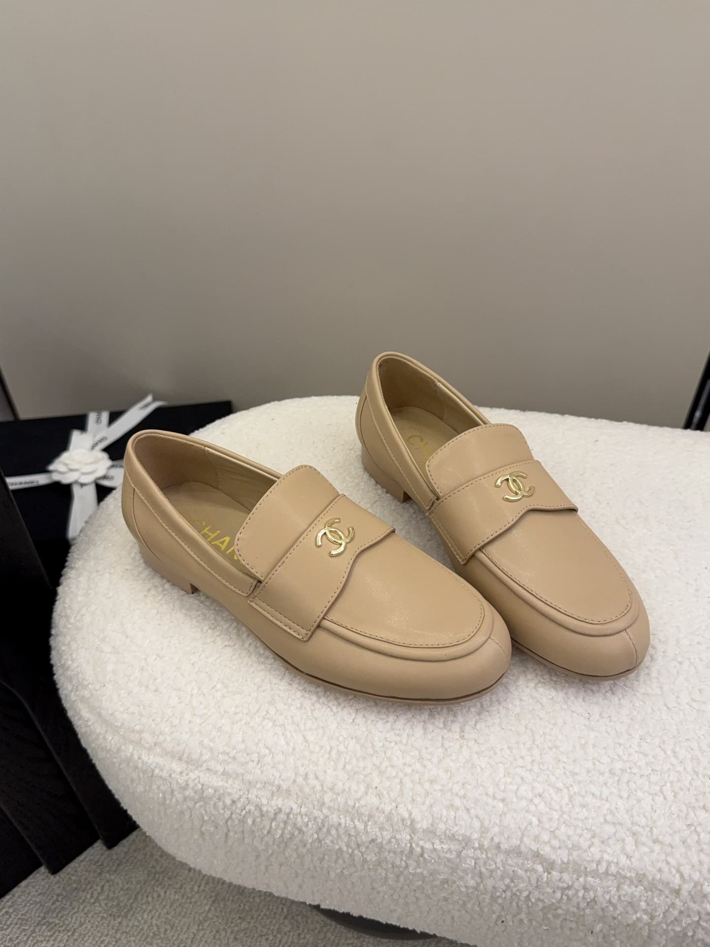 Chanel Moccasins Loafer Shoes Women