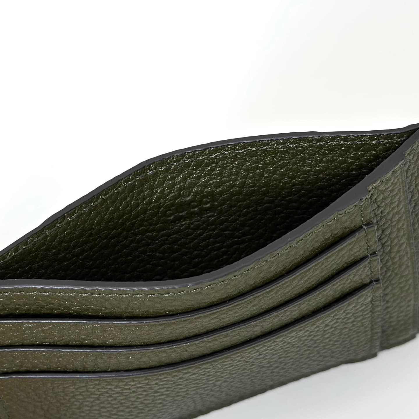 Gucci GG Jumbo card case Deep Green 812681 High
