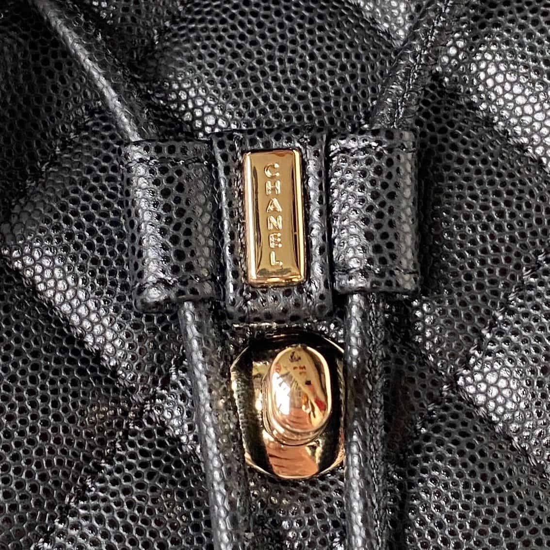 Chanel Urban Spirit Backpack Grained Calfskin & Gold-Metal AS4059 Black A