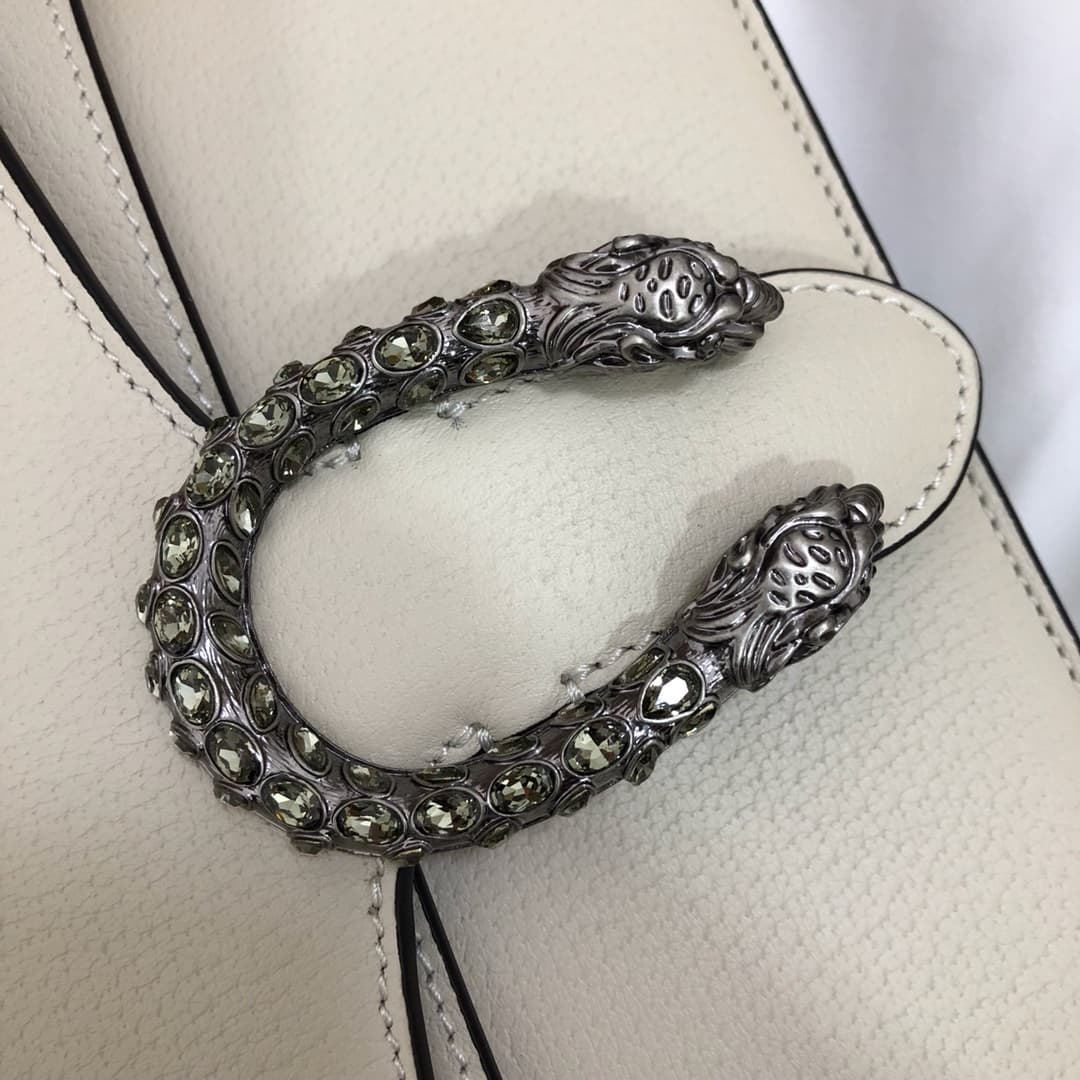Dionysus Leather mini Bag 421970 White High