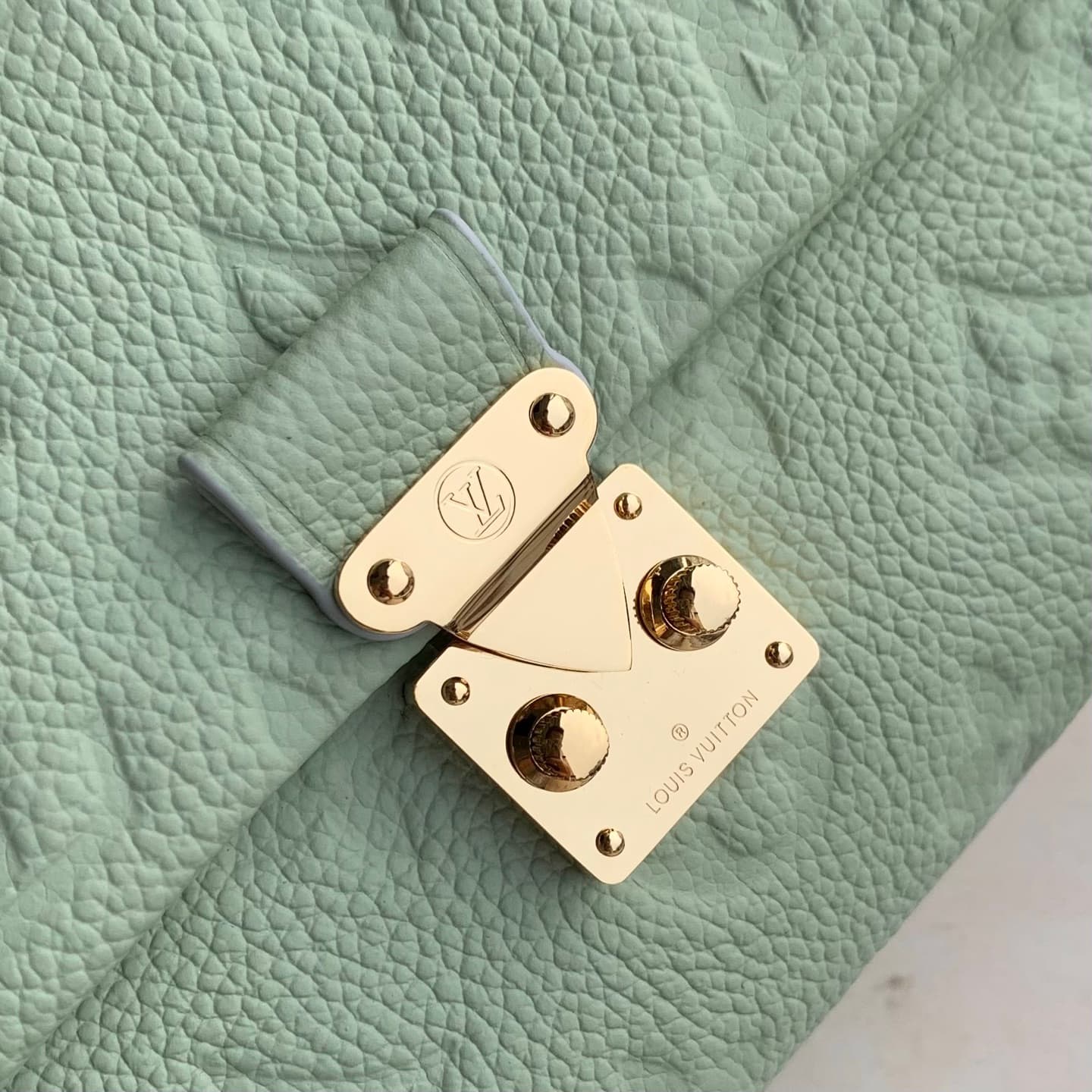 Louis Vuitton Nano Madeleine Minty/Lily White Cowhide leather M29785 High