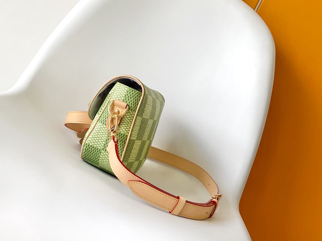 Louis Vuitton Tyler Creator Montsouris Messenger bag in Green Damier Golf canvas M40665  High