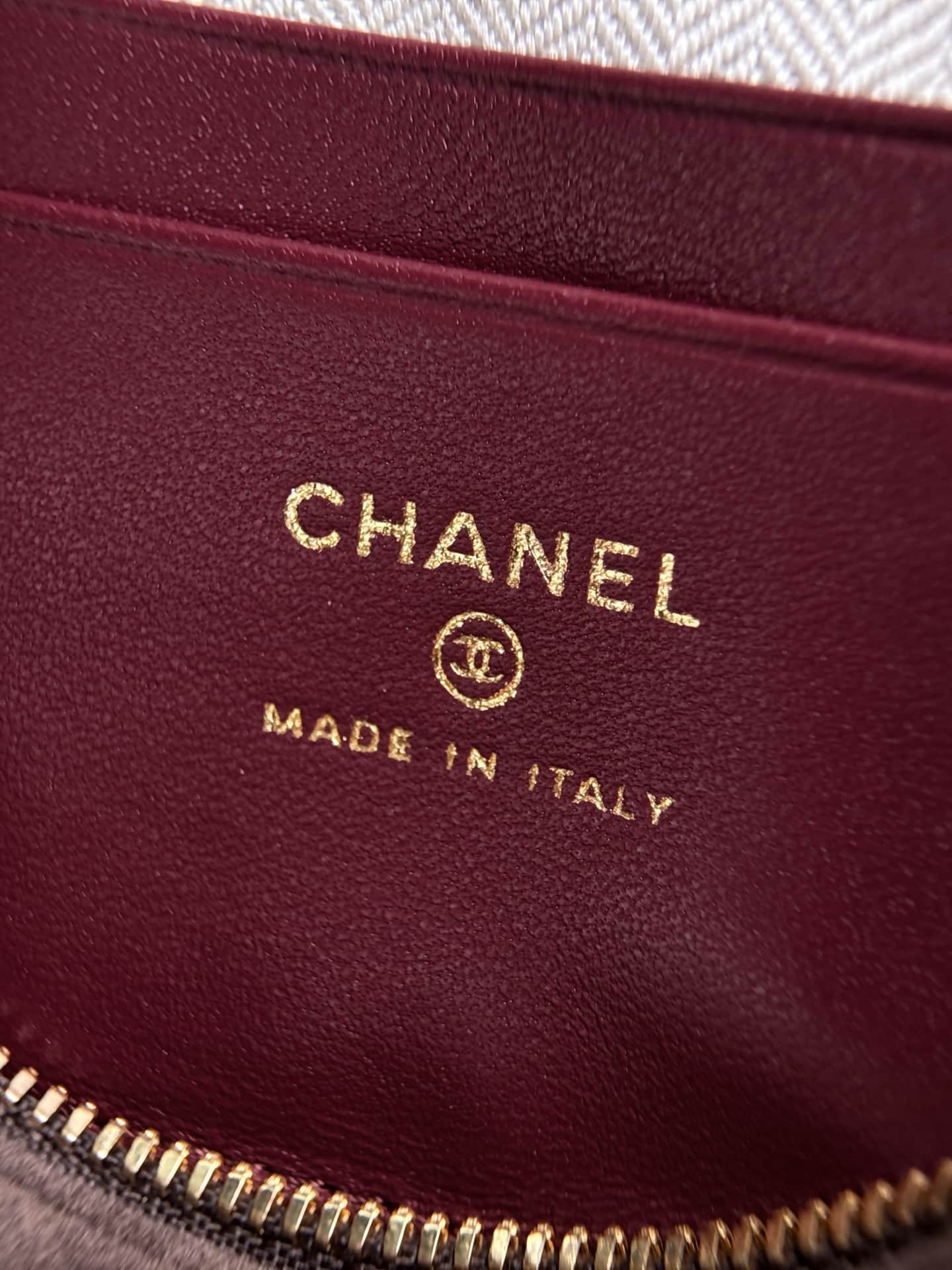 Chanel Small Vanity with Chain Suede Calfskin & Gold Metal Dark Brown AP5346 A