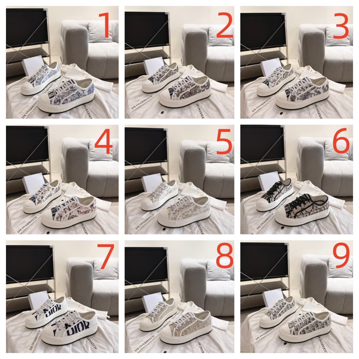 Dior Lucky Walk'n' Platform Sneaker Shoes Women