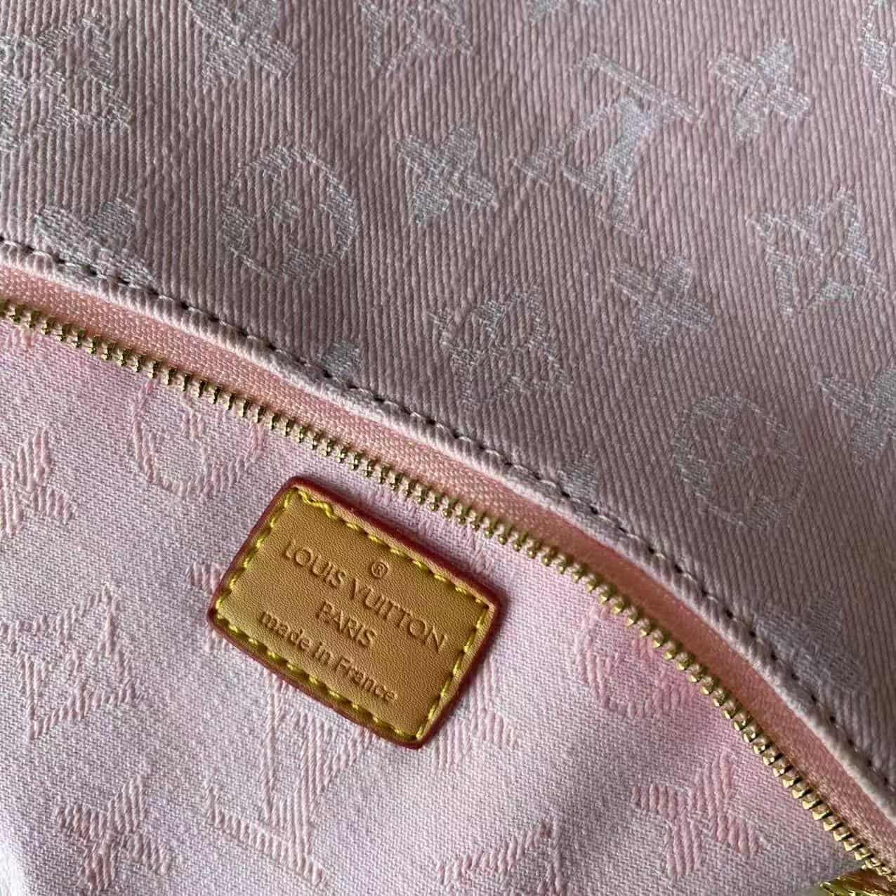 Louis Vuitton Pochette Liv Monogram Denim Pink M14159 Mid
