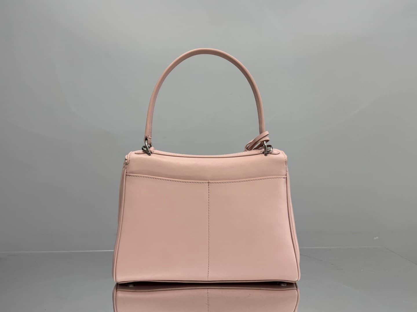 Balenciaga Rodeo Small Bag in Pink Leather With Silver-Tone Metal TOP