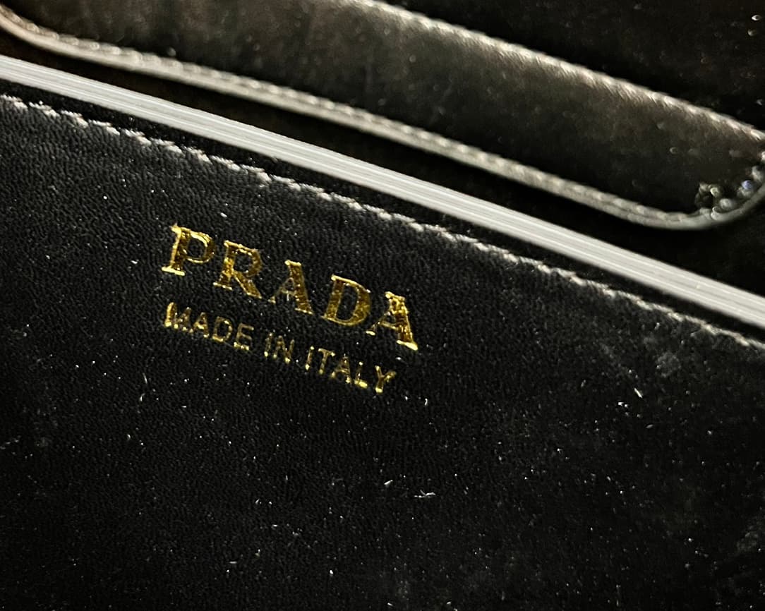 Prada Saffiano Leather Matinée Handbag Blue