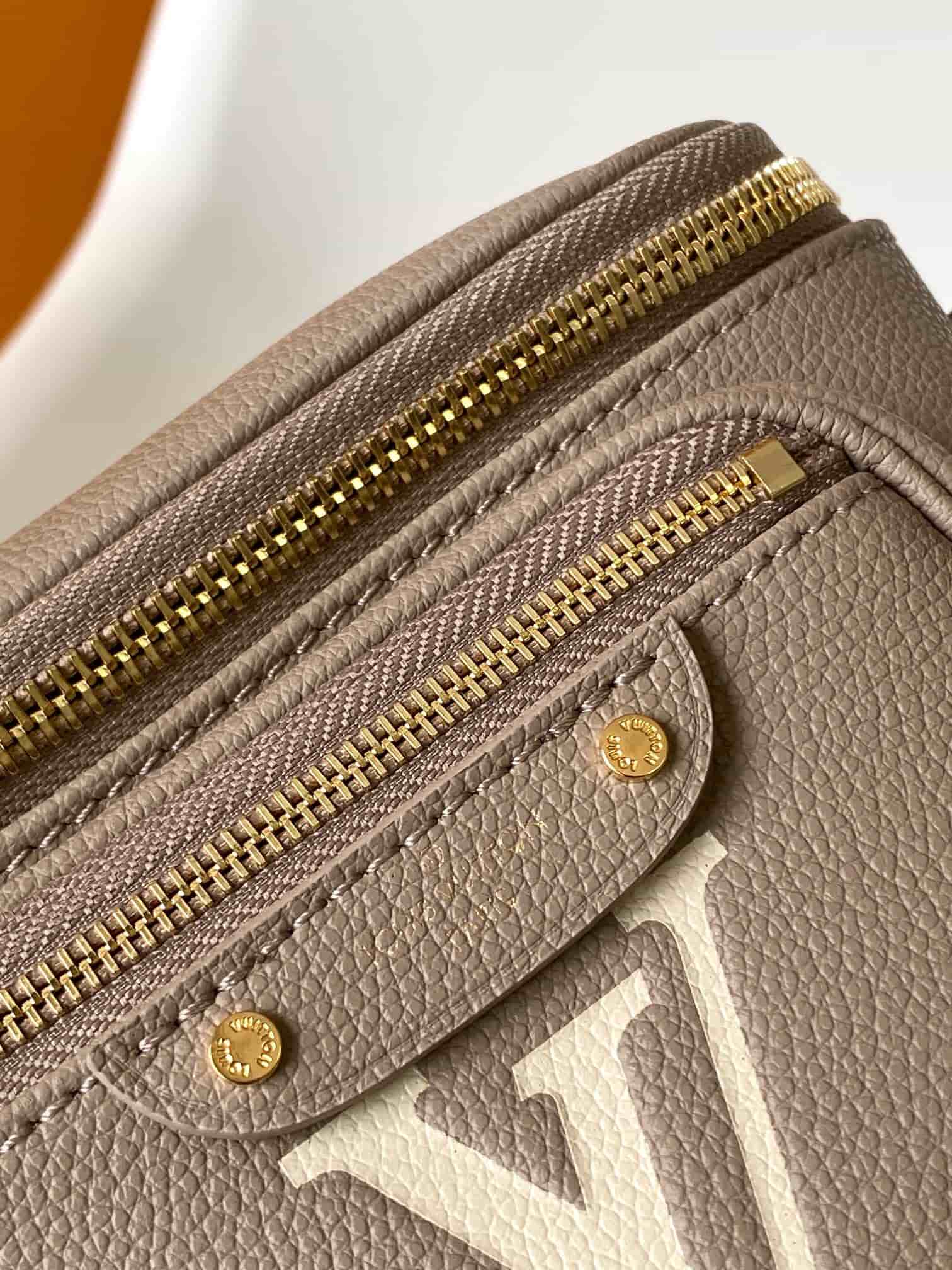 Louis Vuitton Mini Bumbag Tourterelle Beige / Cream Bicolour Monogram Empreinte Leather M83219 High